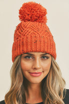 Speckled Knit Pom Pom Beanie- Multiple Options-Beanies-Joia MH-0078-Anna Kaytes Boutique, Women's Fashion Boutique in Grinnell, Iowa