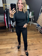 The Haley High-Rise Slim Straight Stretch Denim-Jeans-Vervet T5315-Anna Kaytes Boutique, Women's Fashion Boutique in Grinnell, Iowa