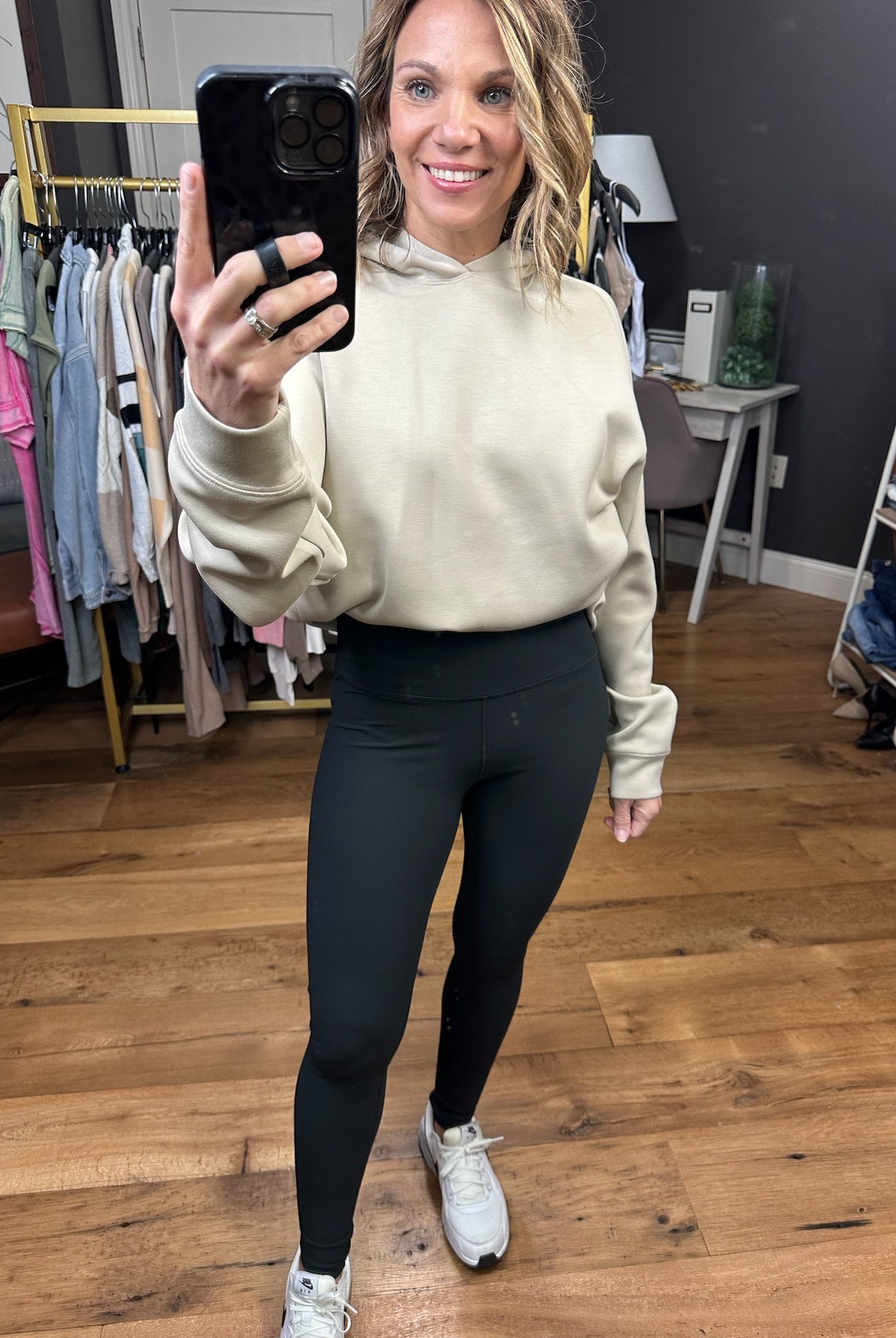 The Britt Ribbed Corded Legging - Black-Leggings-Mono B APH3091-Anna Kaytes Boutique, Women's Fashion Boutique in Grinnell, Iowa