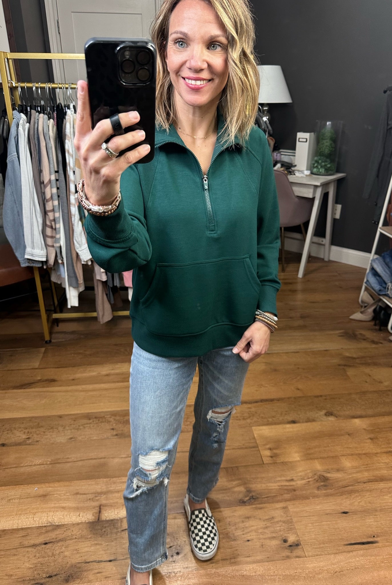 Other Than That Pocket Zip Pullover - Multiple Options-Sweaters-Thread & Supply J1620mskts-Anna Kaytes Boutique, Women's Fashion Boutique in Grinnell, Iowa
