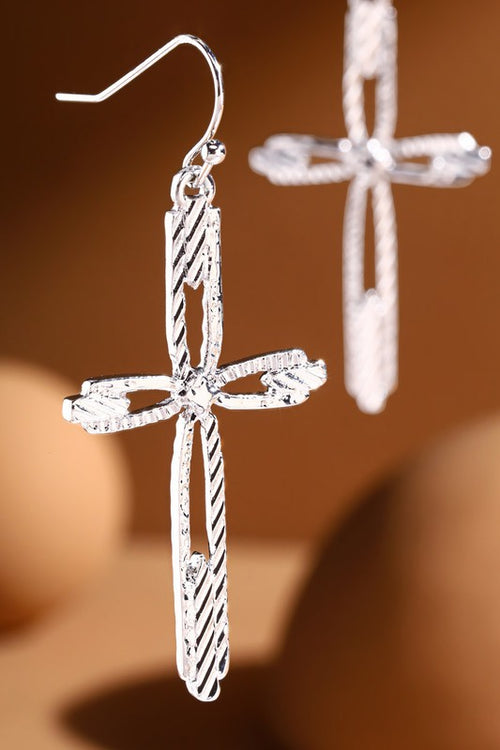 Textured Cross Earrings- Multiple Options-Anna Kaytes Boutique-Anna Kaytes Boutique, Women's Fashion Boutique in Grinnell, Iowa