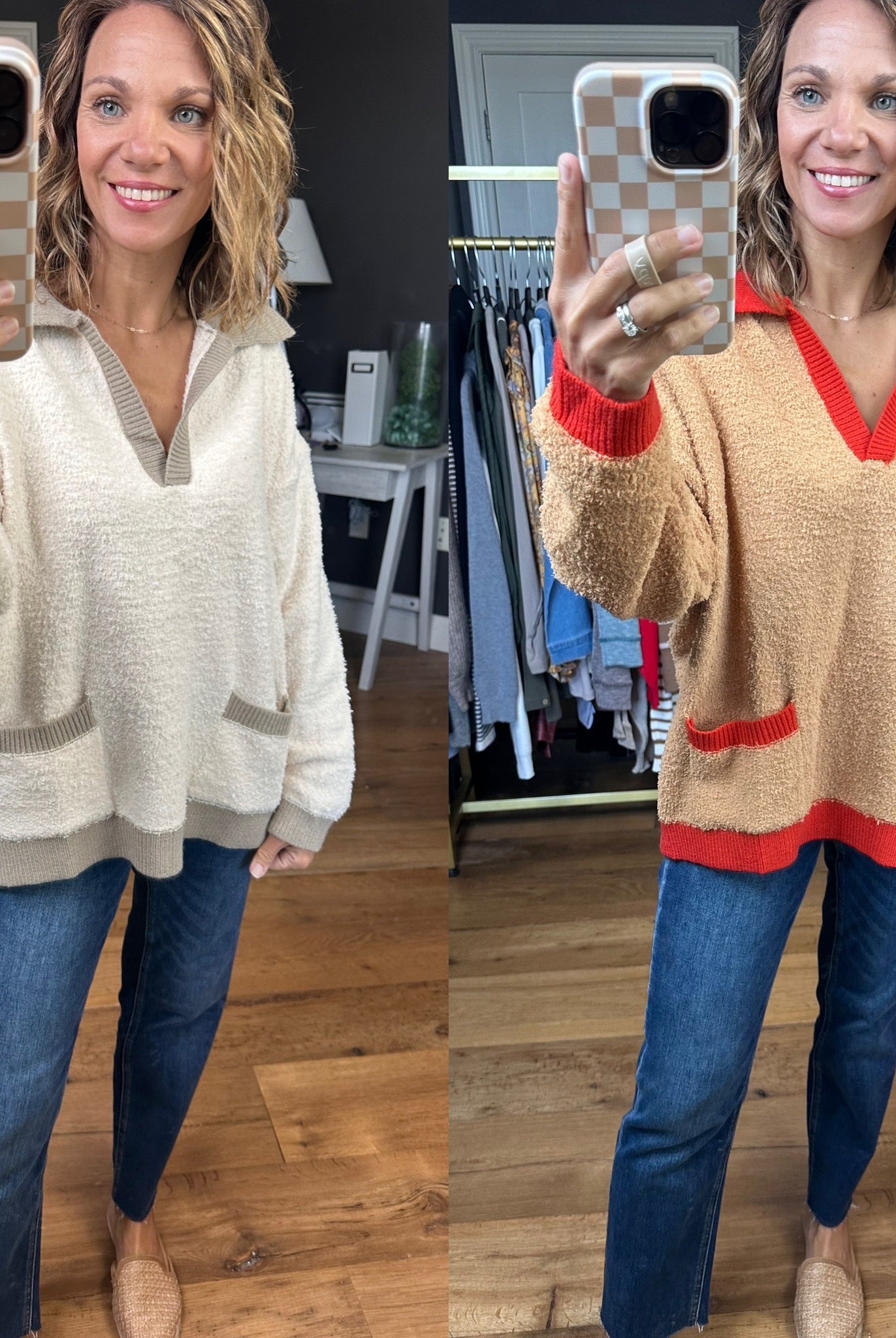 Walk In The Park Collared Pullover Top - Multiple Options-Easel-Anna Kaytes Boutique, Women's Fashion Boutique in Grinnell, Iowa