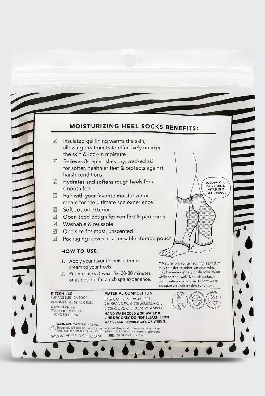 Moisturizing Heel Socks-Hair Accessories-KITSCH-Anna Kaytes Boutique, Women's Fashion Boutique in Grinnell, Iowa