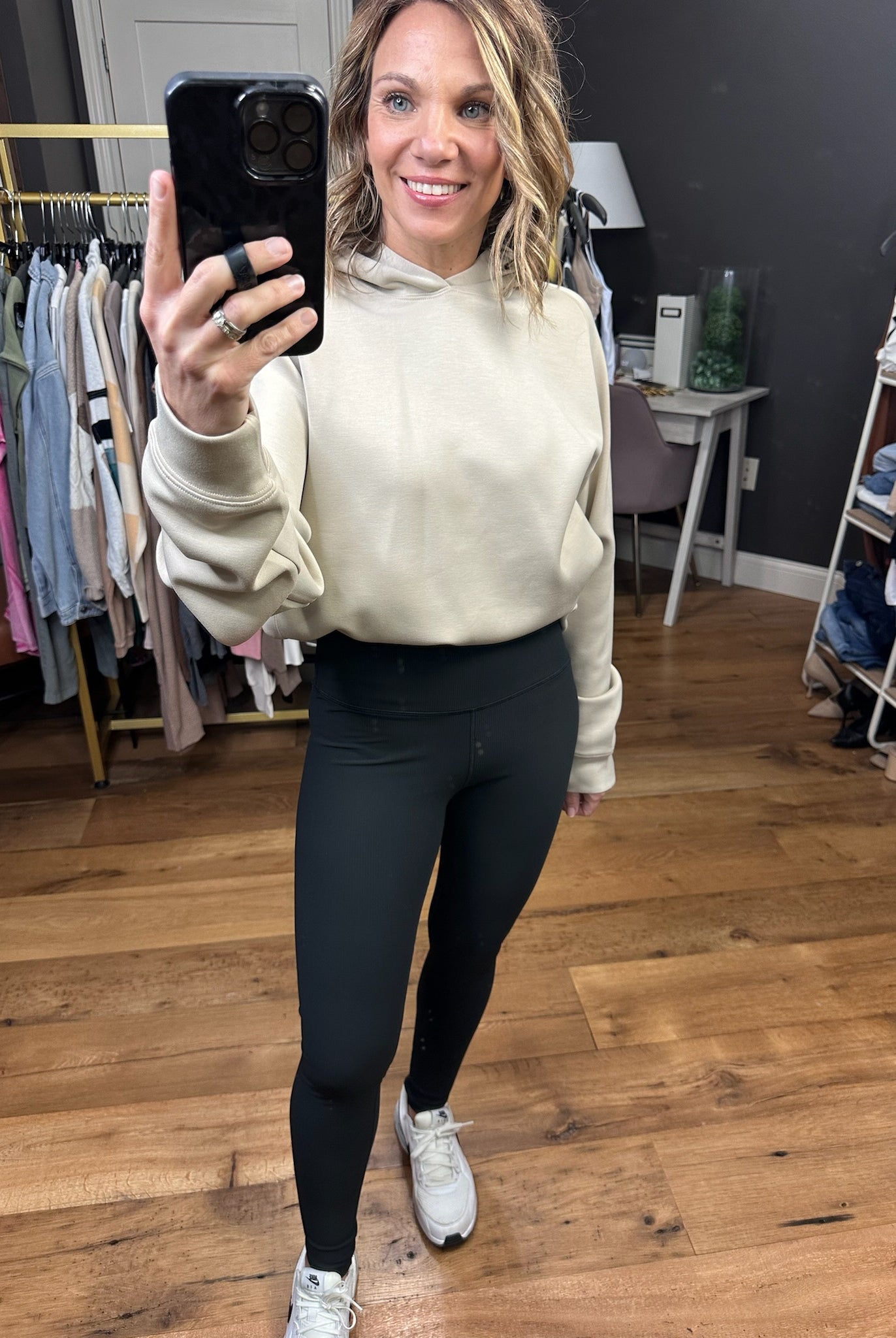 The Britt Ribbed Corded Legging - Black-Leggings-Mono B APH3091-Anna Kaytes Boutique, Women's Fashion Boutique in Grinnell, Iowa