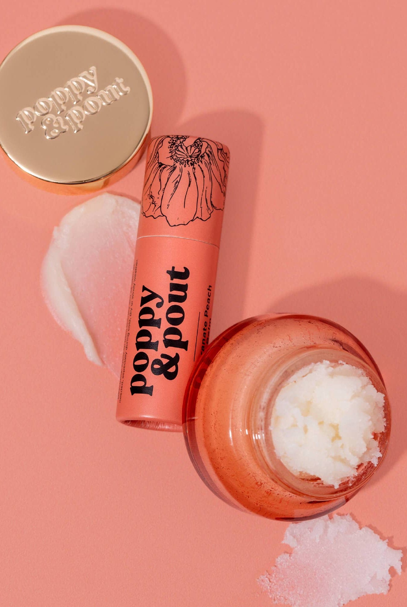 Lip Care Duo, Pomegranate Peach-Hair Accessories-Poppy & Pout-Anna Kaytes Boutique, Women's Fashion Boutique in Grinnell, Iowa