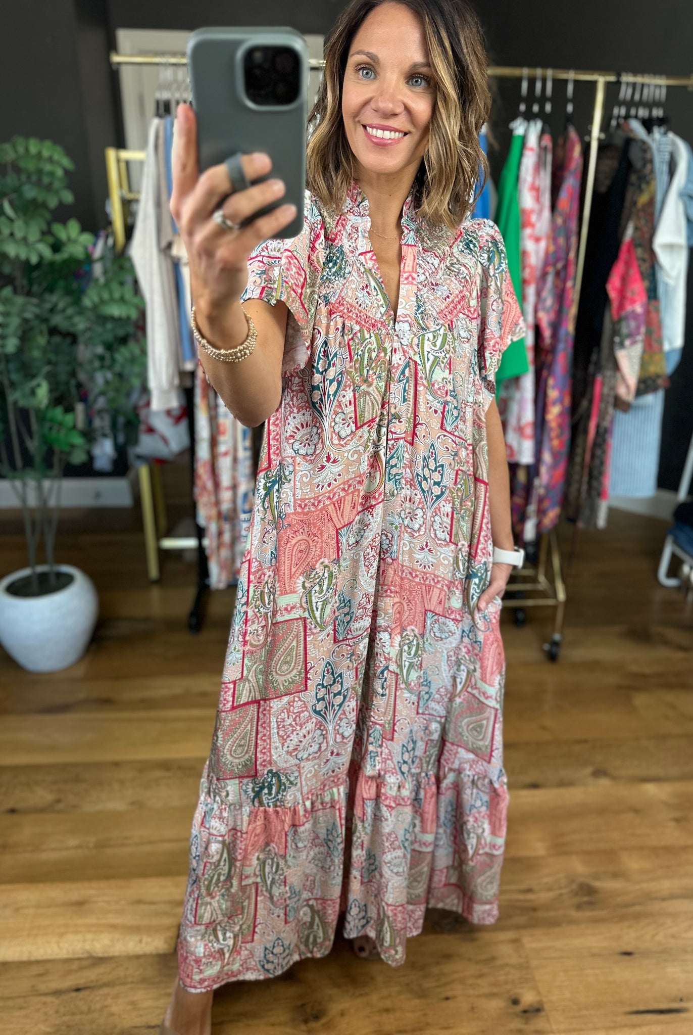 Long Term Love Paisley Maxi-Dresses-Umgee-Anna Kaytes Boutique, Women's Fashion Boutique in Grinnell, Iowa