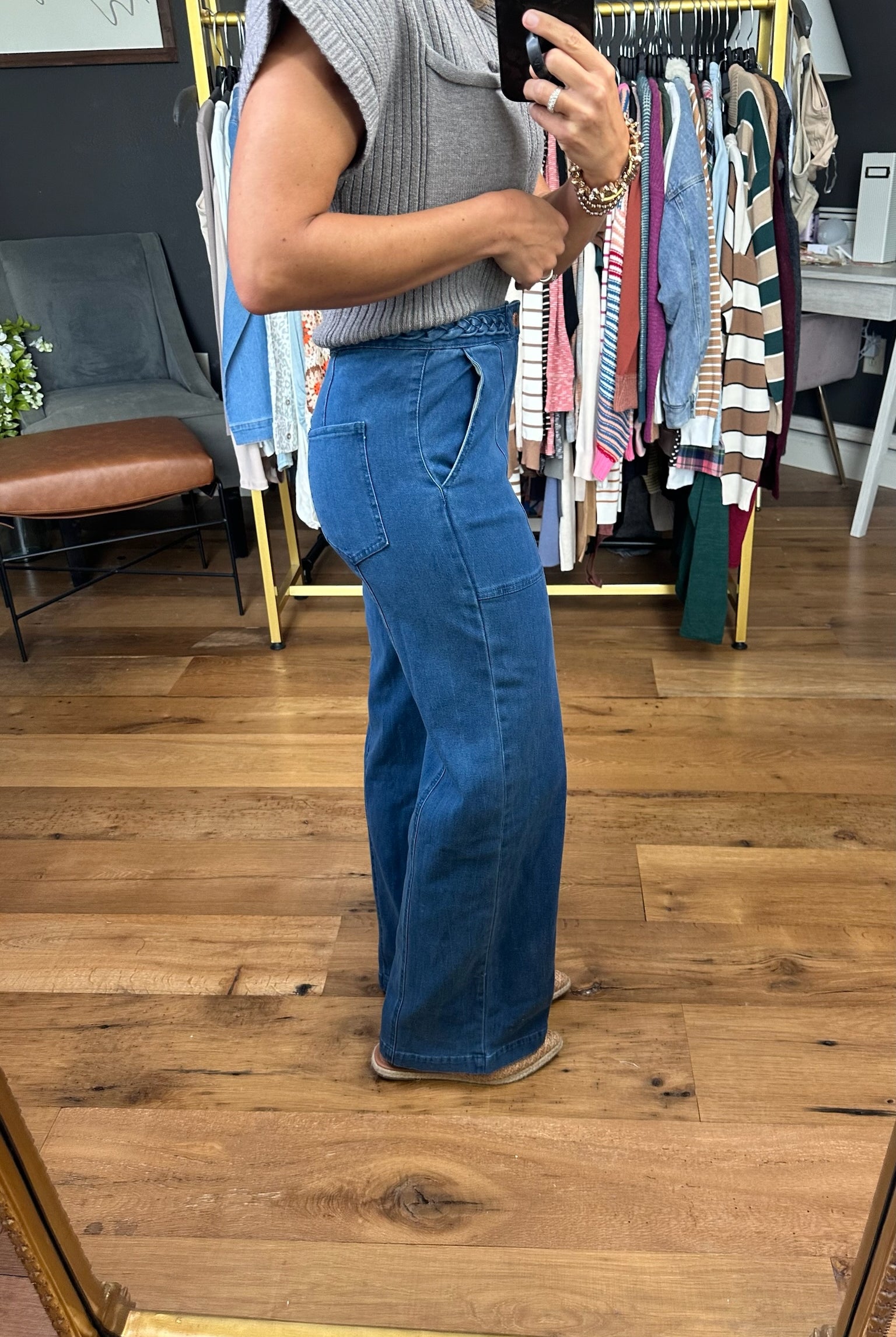 The Birdie Braided Detail Pant - Multiple Options-Entro-Anna Kaytes Boutique, Women's Fashion Boutique in Grinnell, Iowa