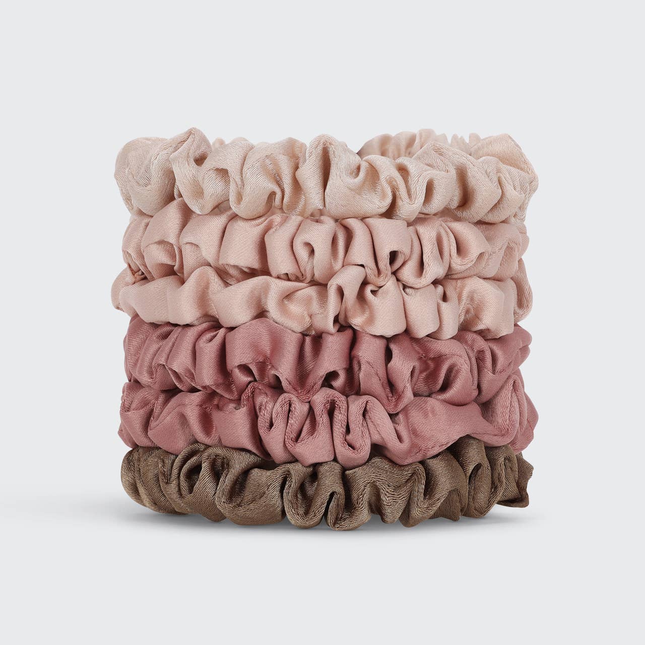 Ultra Petite Satin Scrunchies 6pc - Terracotta-KITSCH-Anna Kaytes Boutique, Women's Fashion Boutique in Grinnell, Iowa
