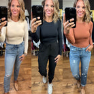 The Charlotte Double Lined Long Sleeve Bodysuit - Multiple Options-Bodysuits-Mono B ST016-Anna Kaytes Boutique, Women's Fashion Boutique in Grinnell, Iowa