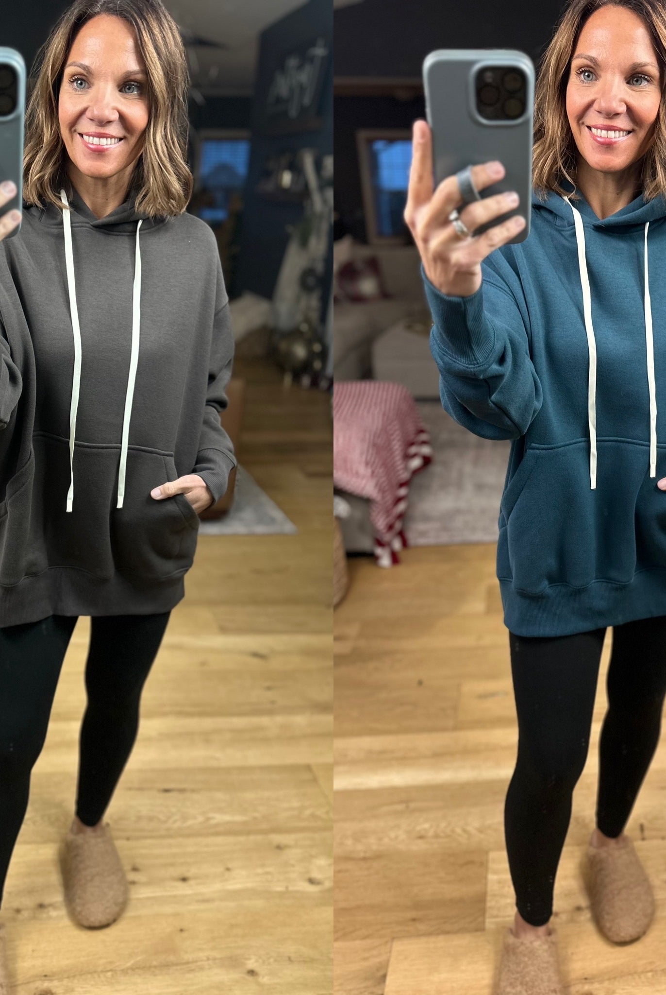 Daydreamer Pocket Hoodie-Sweaters-Mono B-Anna Kaytes Boutique, Women's Fashion Boutique in Grinnell, Iowa