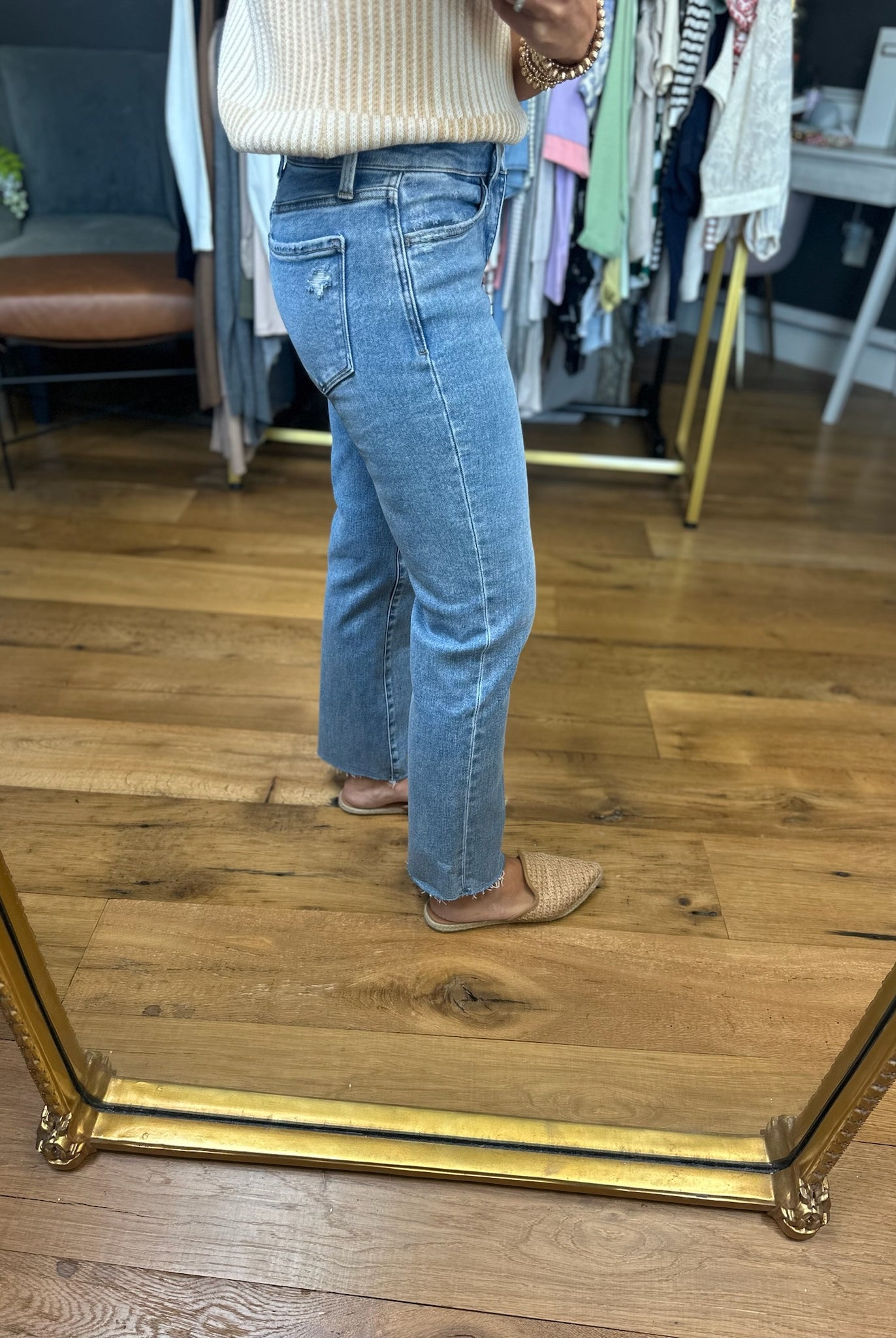 The Rosie Mid-Rise Straight Denim-Vervet-Anna Kaytes Boutique, Women's Fashion Boutique in Grinnell, Iowa