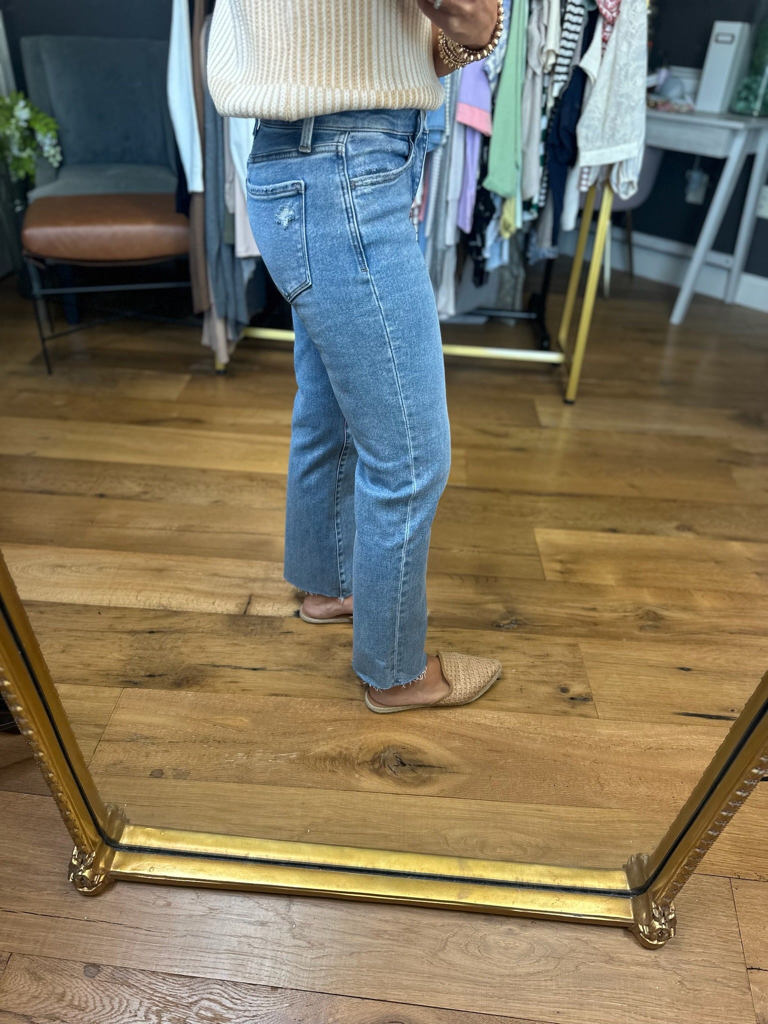 The Rosie Mid-Rise Straight Denim-Vervet-Anna Kaytes Boutique, Women's Fashion Boutique in Grinnell, Iowa
