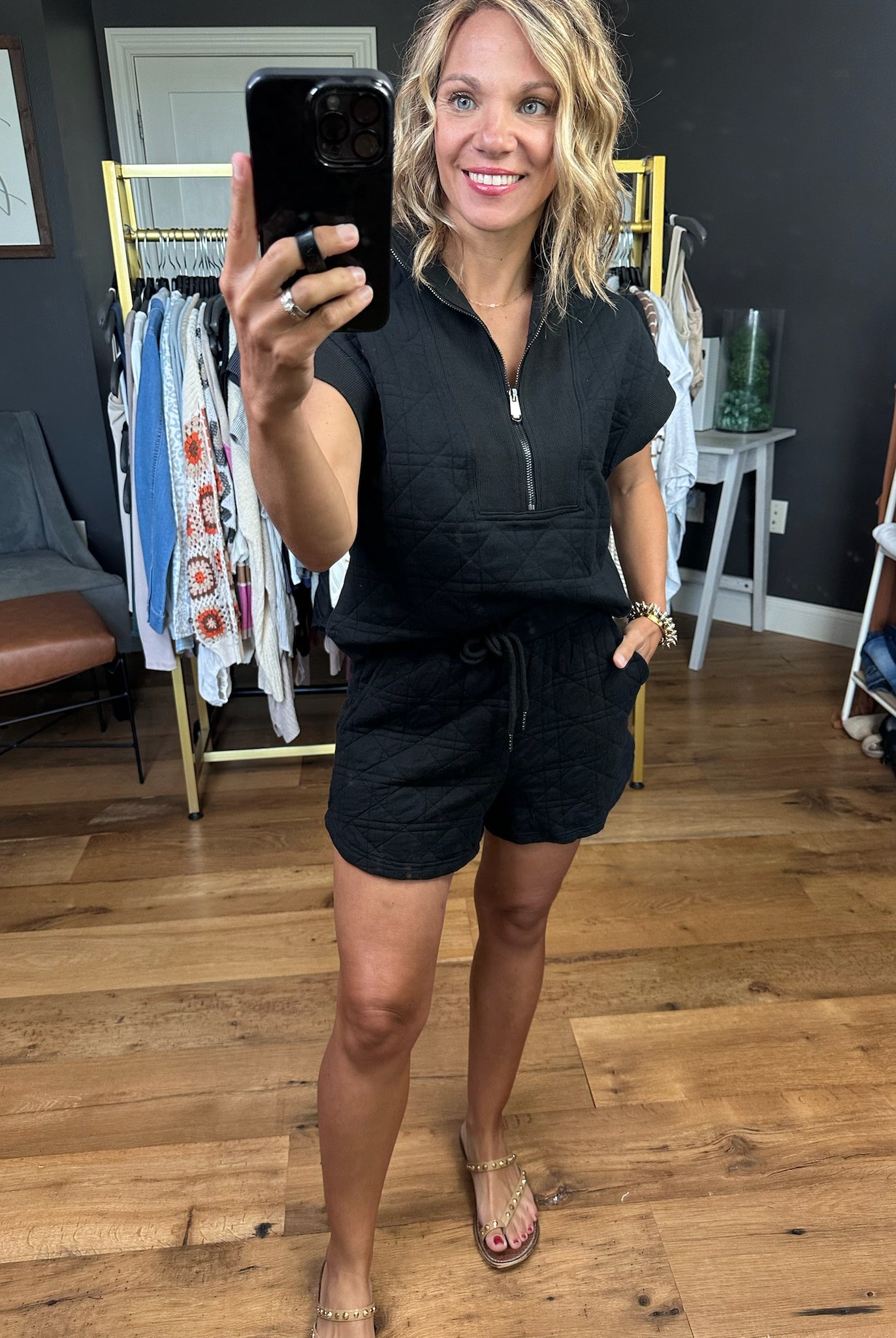 A Better Place Quilted Two-Piece Set - Multiple Options-Two Piece Set-Entro-Anna Kaytes Boutique, Women's Fashion Boutique in Grinnell, Iowa