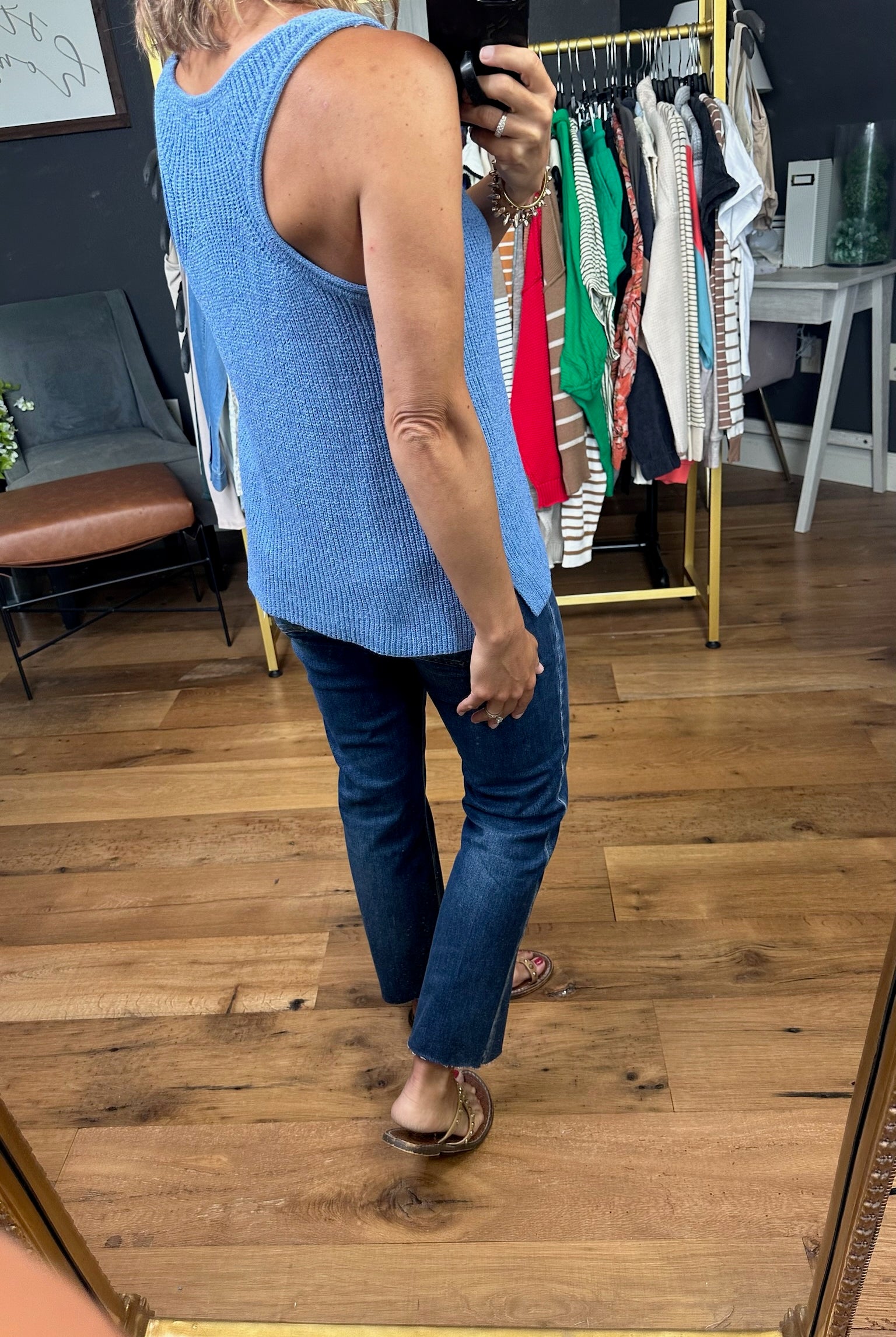 Read Into It Knit V-Neck Top - Multiple Options-Sleeveless-Be Cool-Anna Kaytes Boutique, Women's Fashion Boutique in Grinnell, Iowa