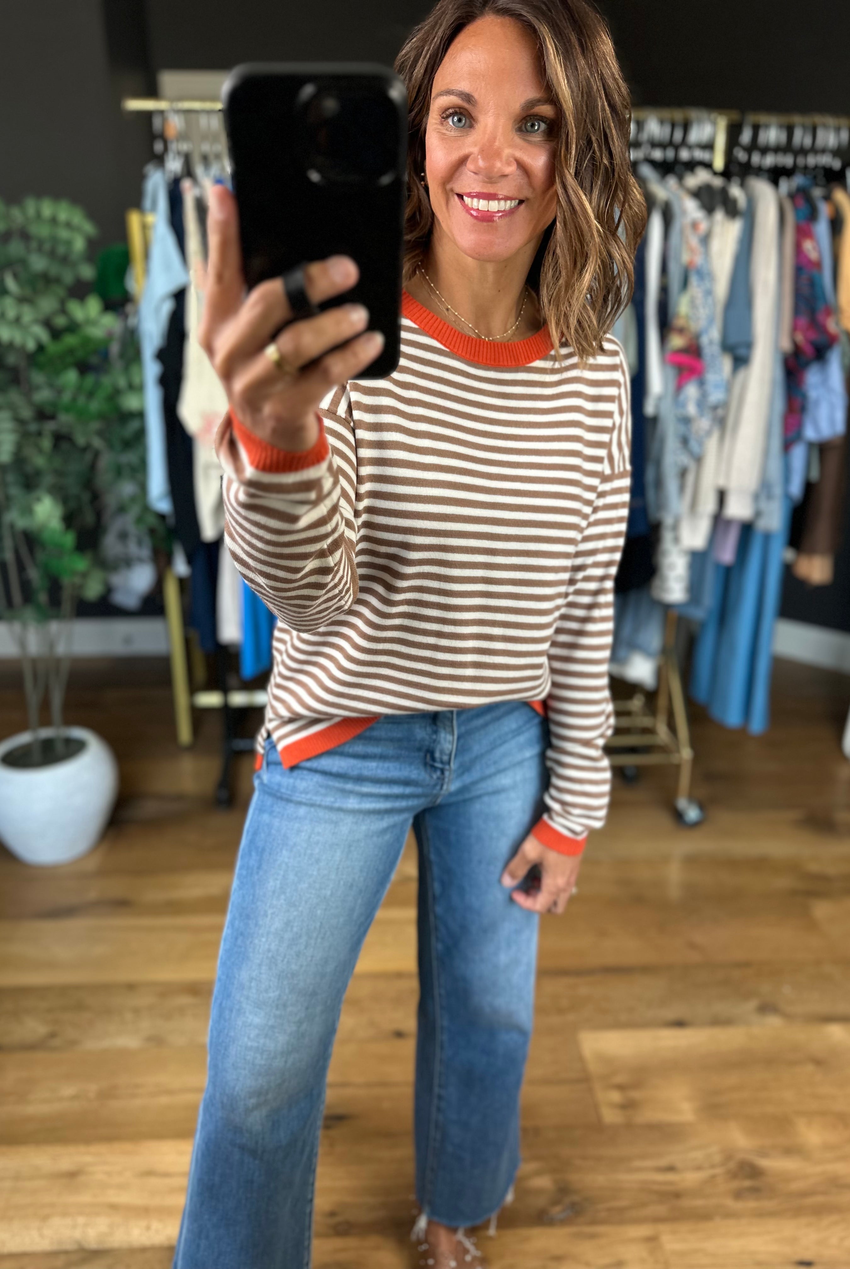 Can't Take This Away Striped Crewneck-Long Sleeves-Staccato-Anna Kaytes Boutique, Women's Fashion Boutique in Grinnell, Iowa