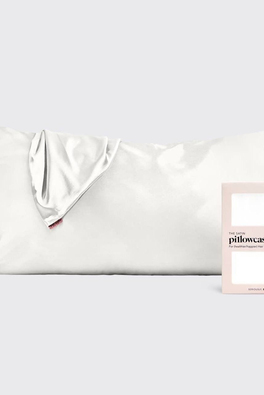 Satin King Pillowcase - Ivory-Hair Accessories-KITSCH-Anna Kaytes Boutique, Women's Fashion Boutique in Grinnell, Iowa