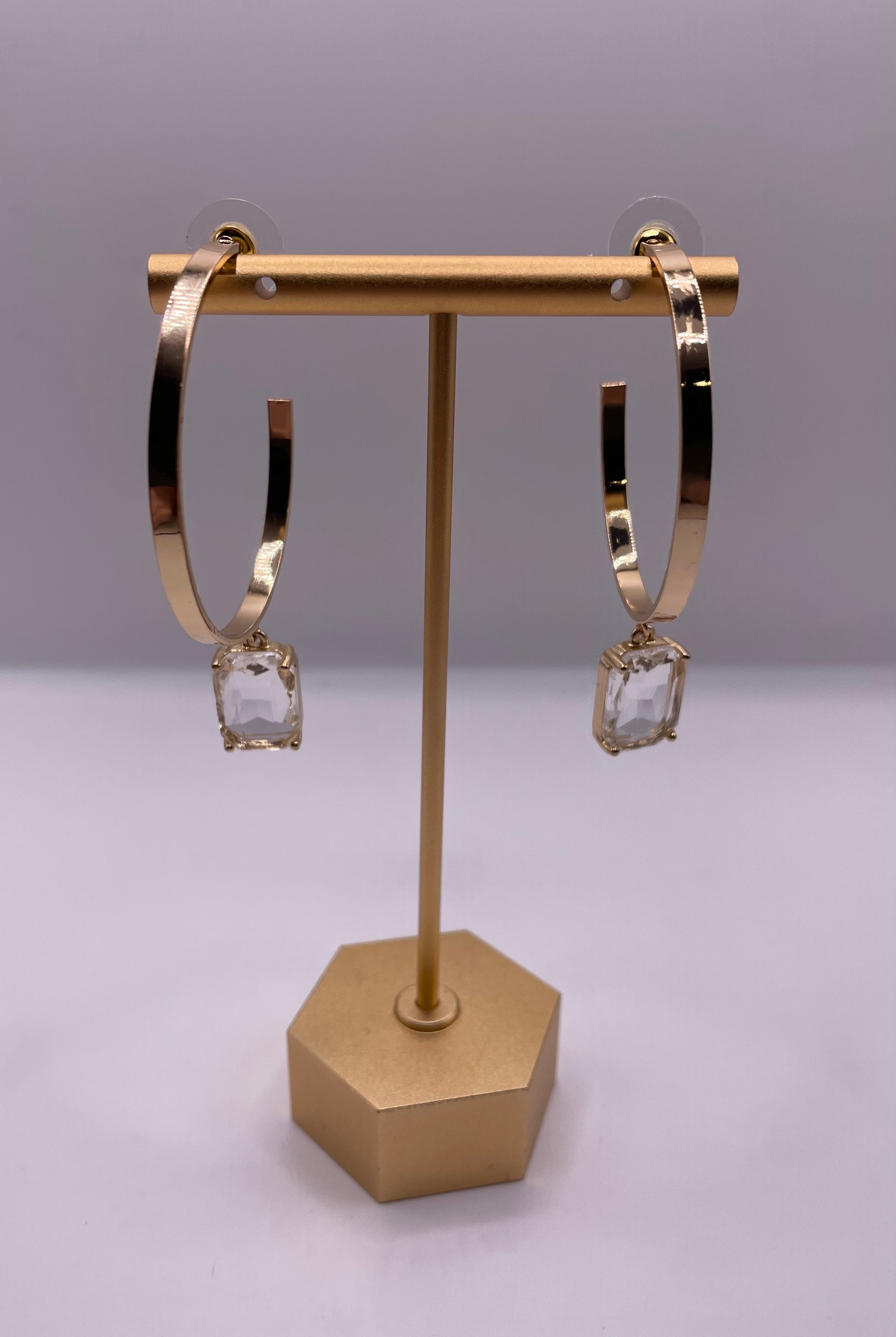 Special Day Crystal Hoop Earrings-Earrings-Anna Kaytes Boutique-Anna Kaytes Boutique, Women's Fashion Boutique in Grinnell, Iowa