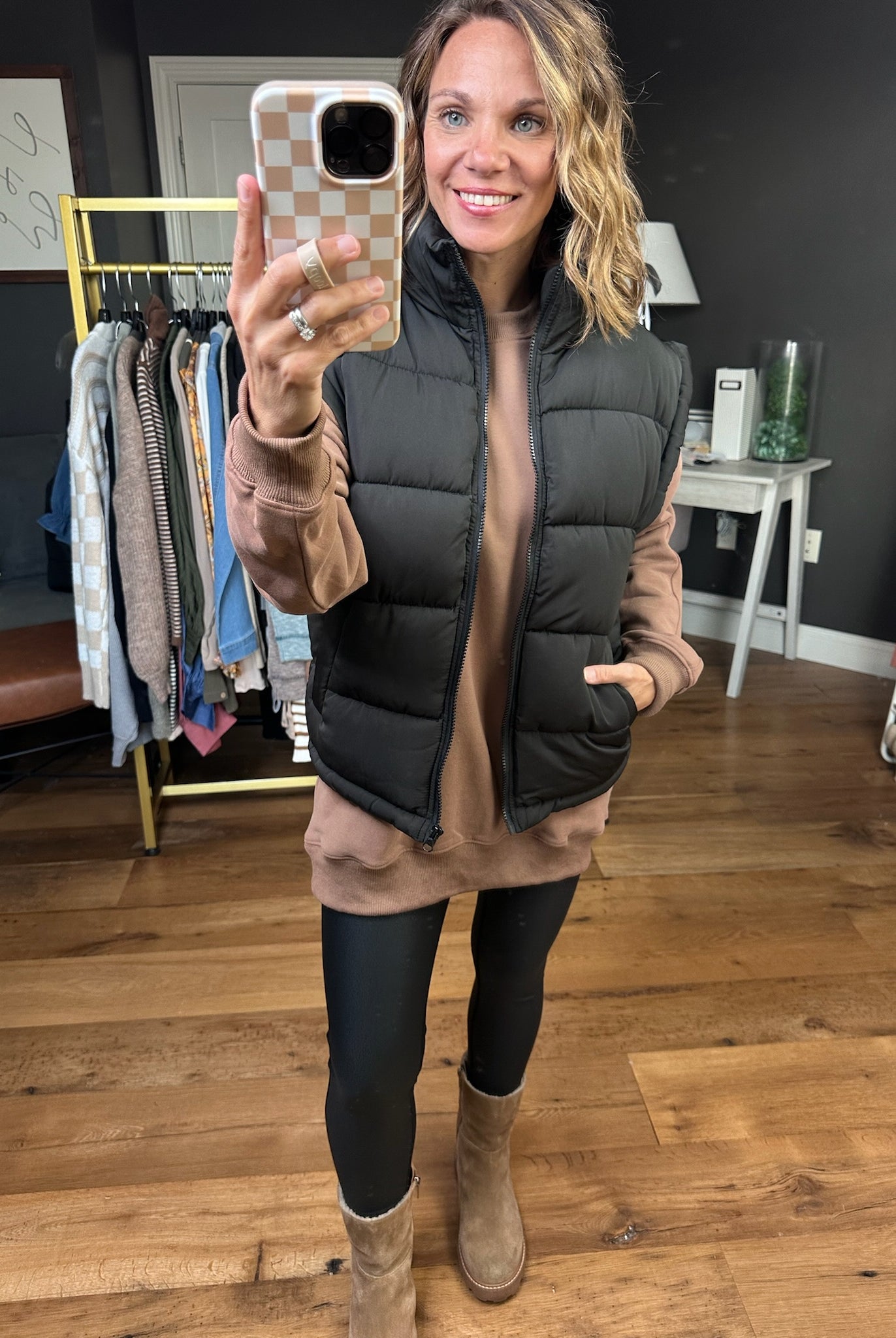 The Jessica Puffer Vest - Multiple Options-Very J-Anna Kaytes Boutique, Women's Fashion Boutique in Grinnell, Iowa