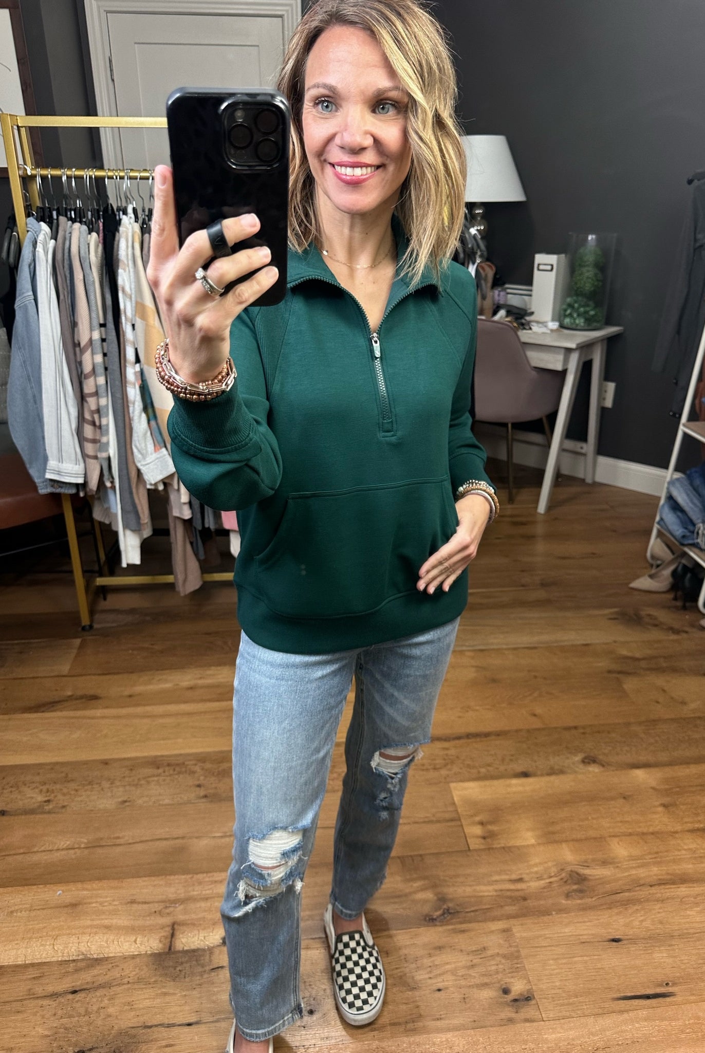 Other Than That Pocket Zip Pullover - Multiple Options-Sweaters-Thread & Supply J1620mskts-Anna Kaytes Boutique, Women's Fashion Boutique in Grinnell, Iowa