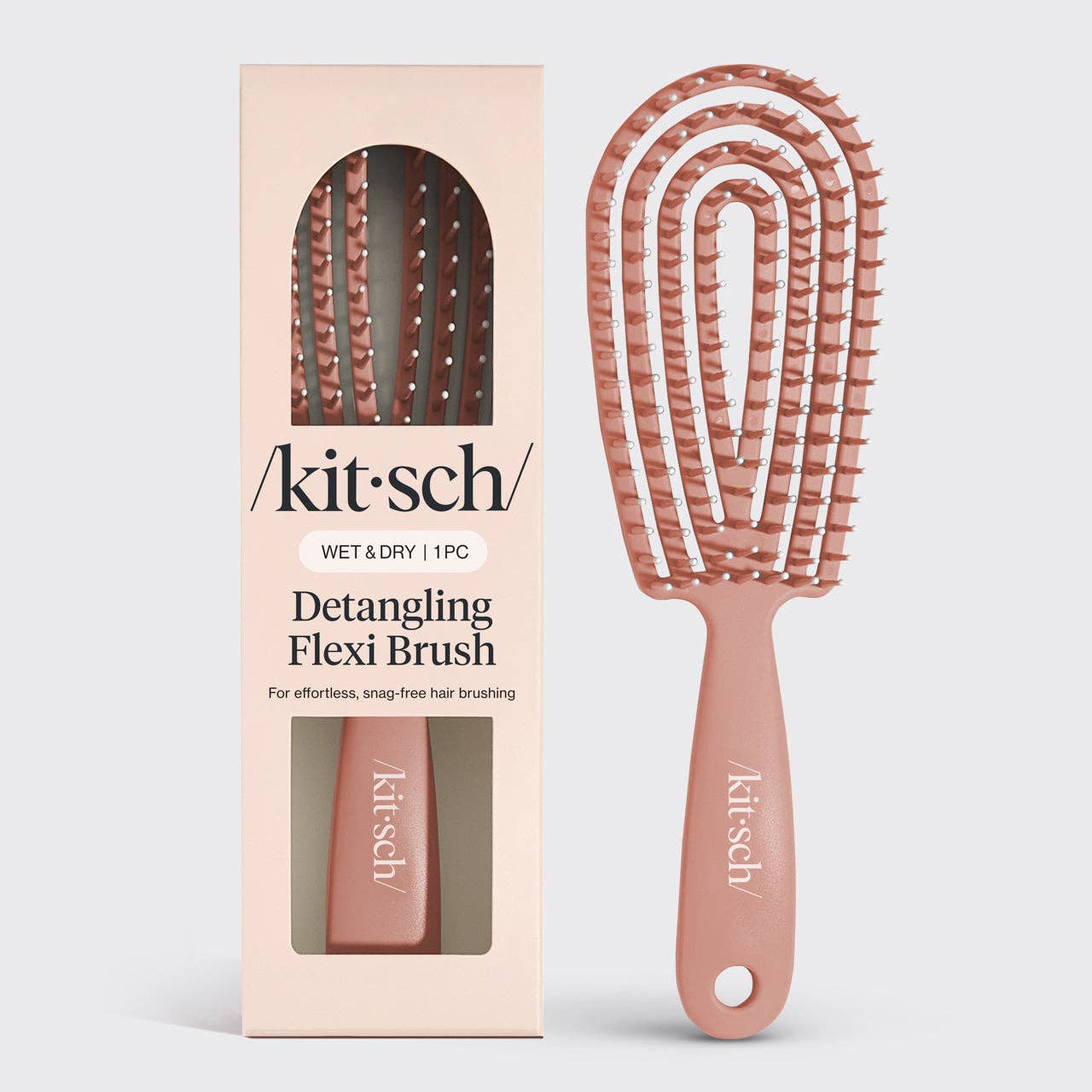 Detangling Flexi Brush - Terracotta-KITSCH-Anna Kaytes Boutique, Women's Fashion Boutique in Grinnell, Iowa