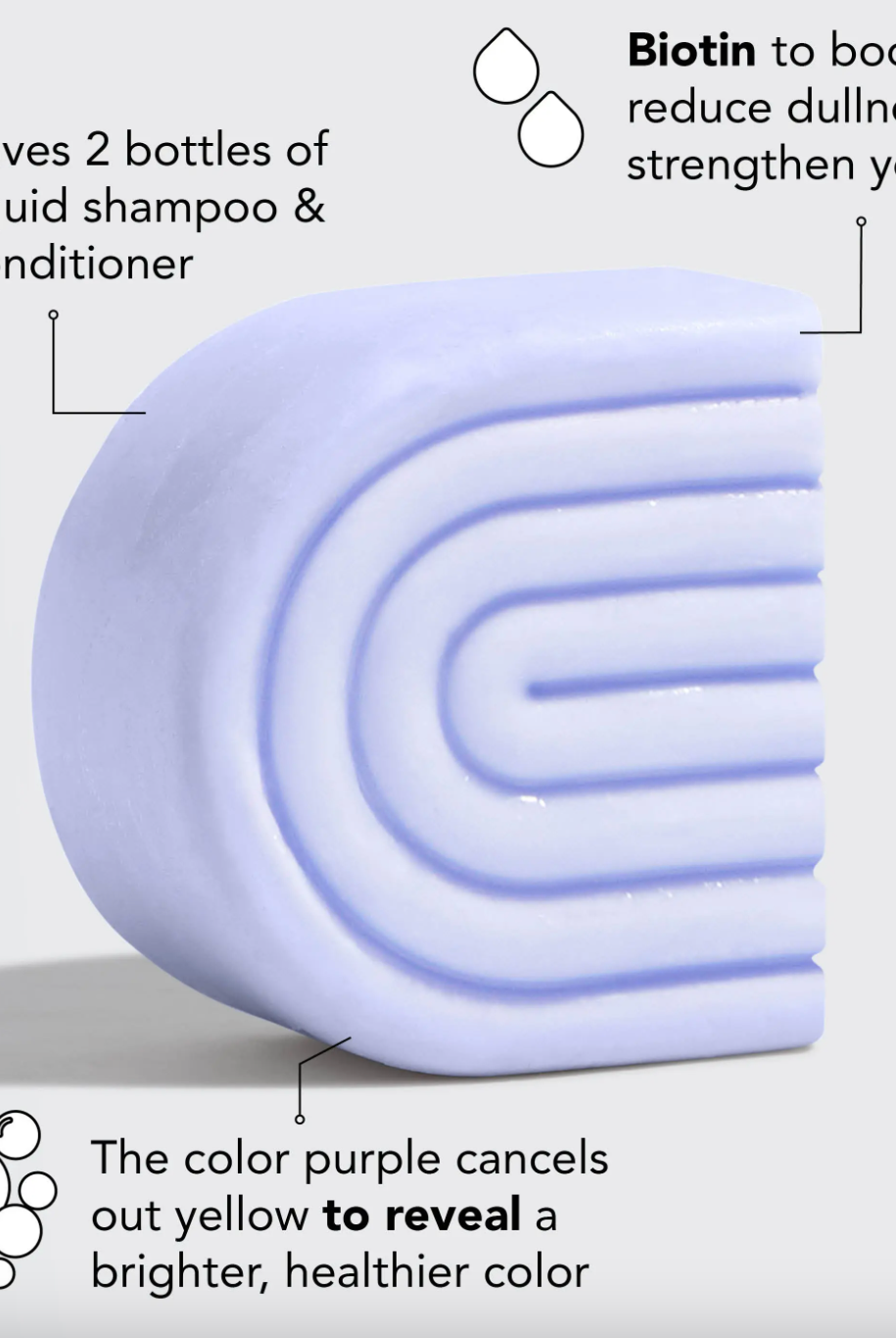 Purple Toning Solid Conditioner Bar-Hair Accessories-KITSCH-Anna Kaytes Boutique, Women's Fashion Boutique in Grinnell, Iowa