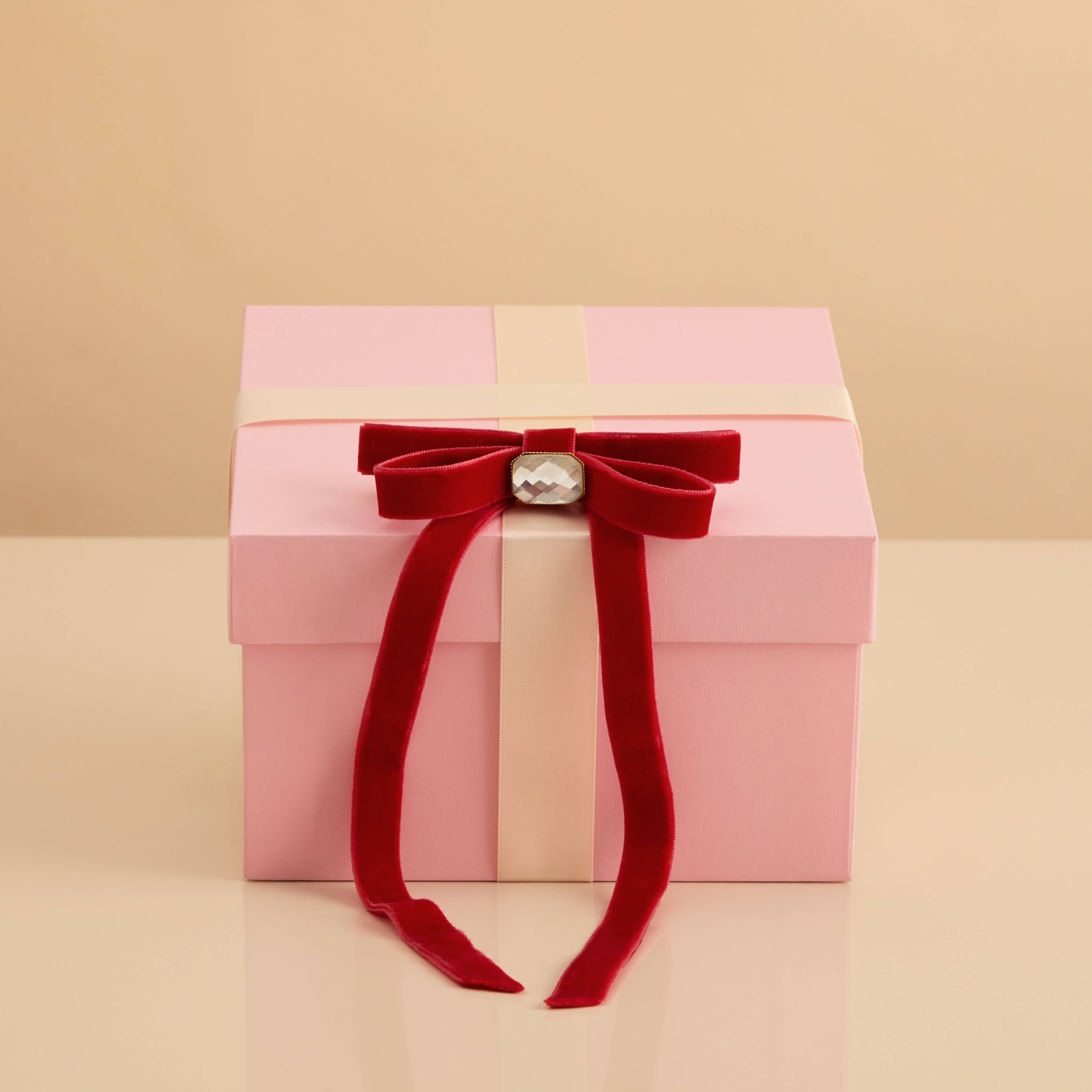 Holiday Velvet & Gemstone Bow Hair Clip-KITSCH-Anna Kaytes Boutique, Women's Fashion Boutique in Grinnell, Iowa