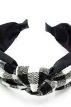 Plaid Mid Knot Headband- Multiple Options-Hair Accessories-Joia EHB-6843B-Anna Kaytes Boutique, Women's Fashion Boutique in Grinnell, Iowa