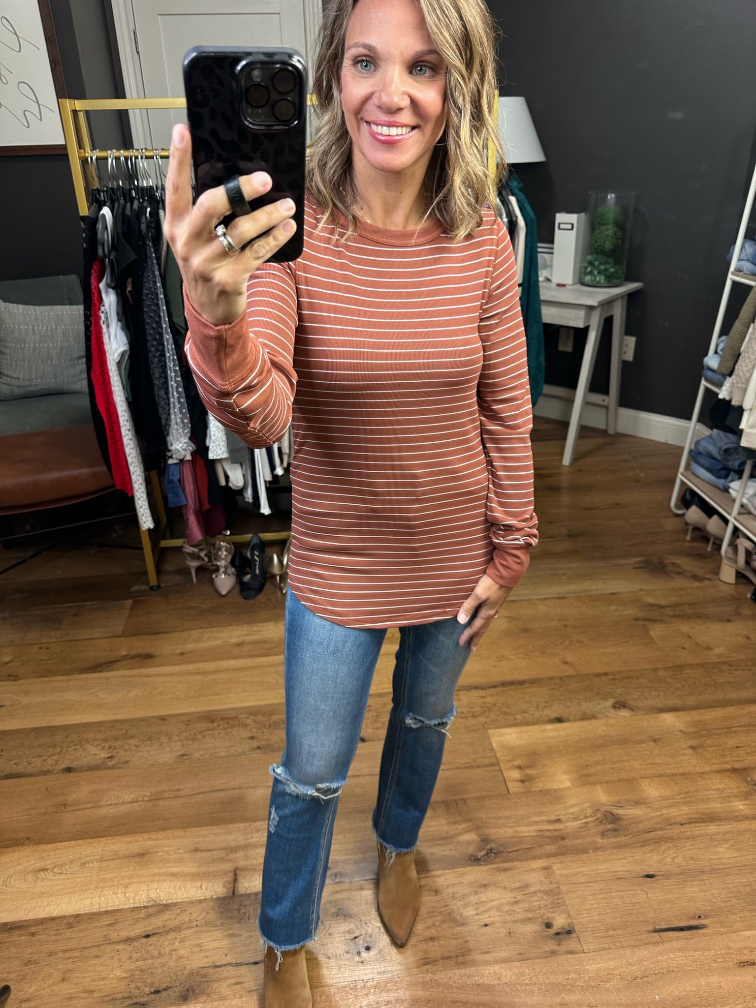The Best Version of You Long Sleeve Top - Multiple Options-Long Sleeves-Thread & Supply-Anna Kaytes Boutique, Women's Fashion Boutique in Grinnell, Iowa