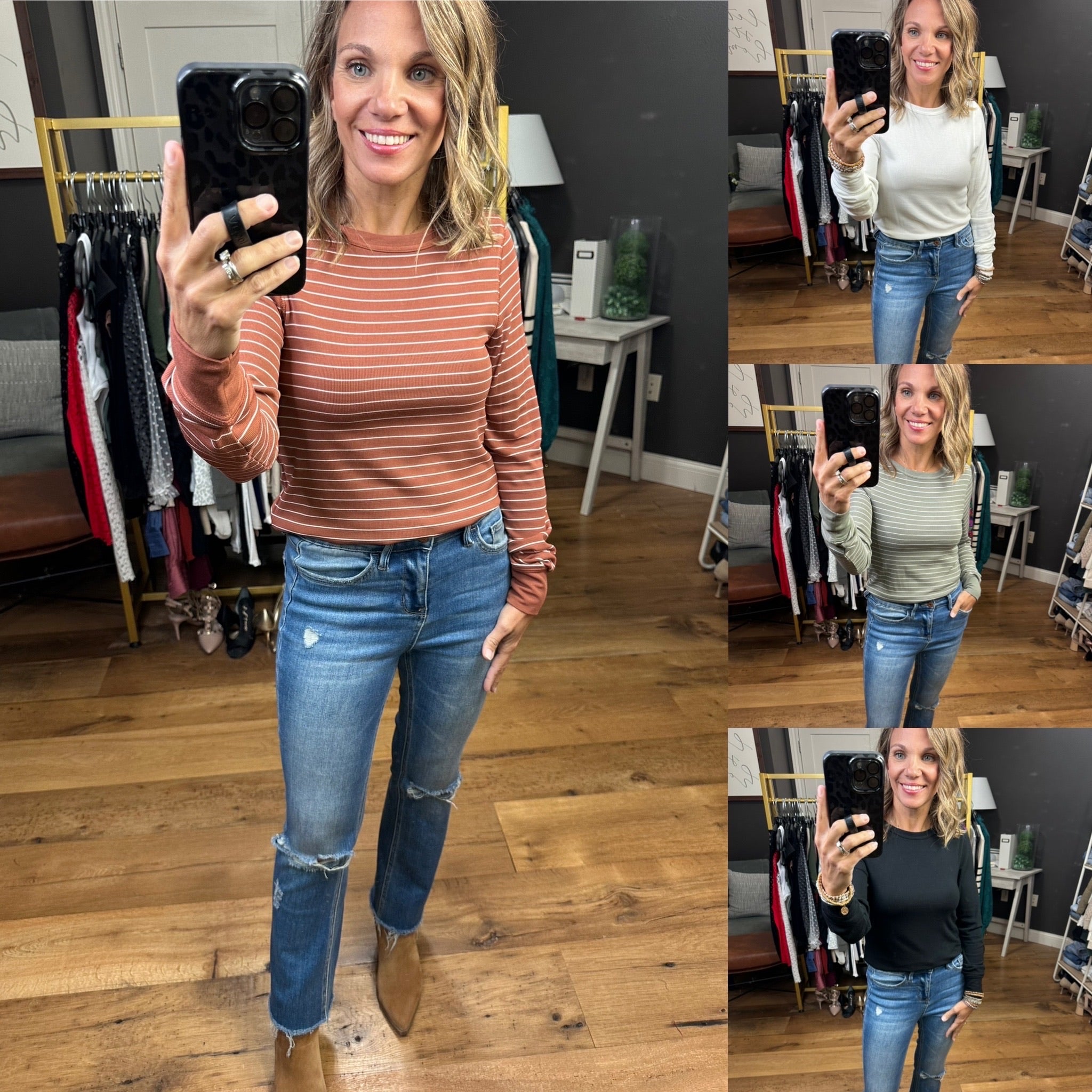 The Best Version of You Long Sleeve Top - Multiple Options-Long Sleeves-Thread & Supply-Anna Kaytes Boutique, Women's Fashion Boutique in Grinnell, Iowa