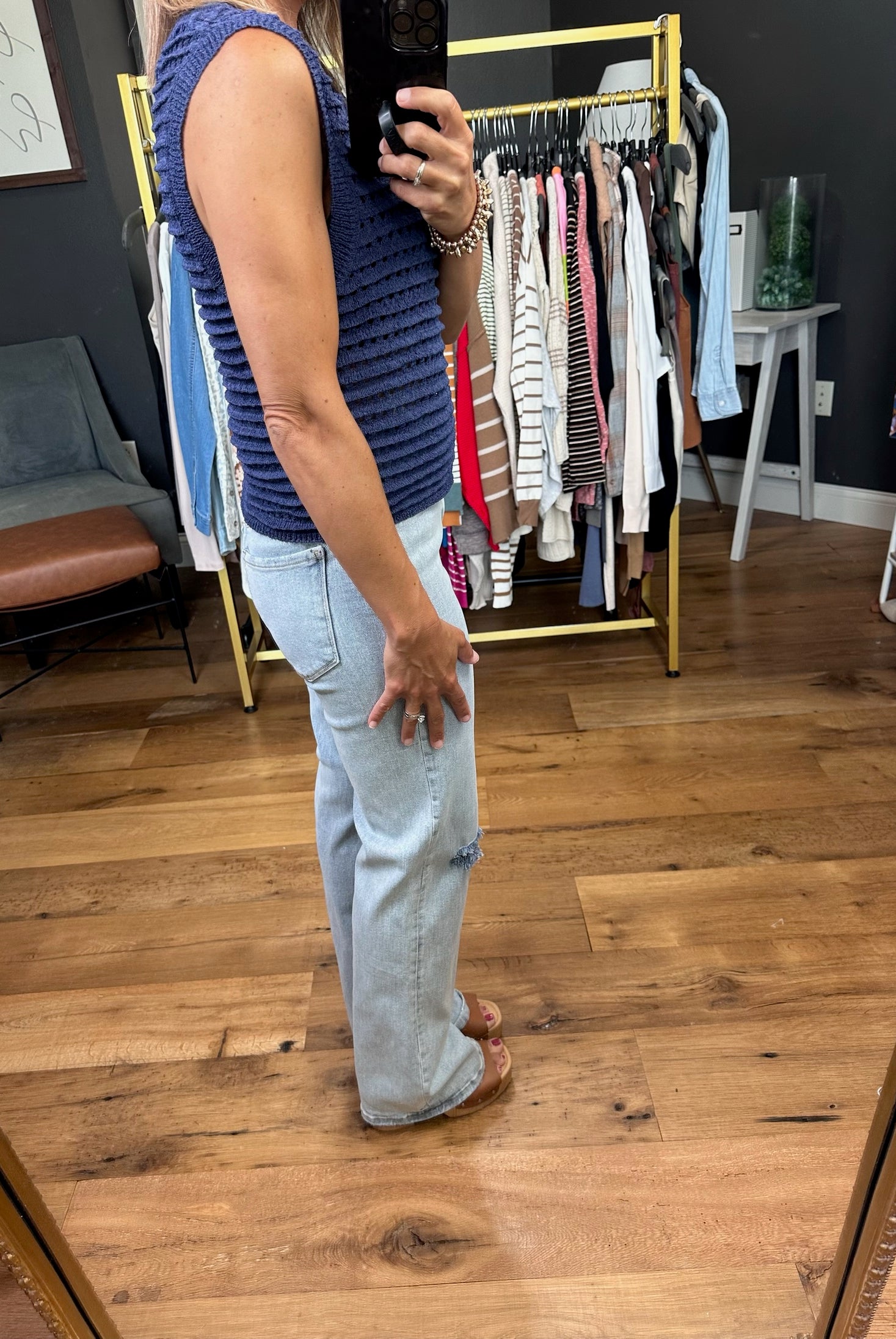 In True Comfort Crochet Knit Top - Multiple Options-Short Sleeves-By together W1459-Anna Kaytes Boutique, Women's Fashion Boutique in Grinnell, Iowa