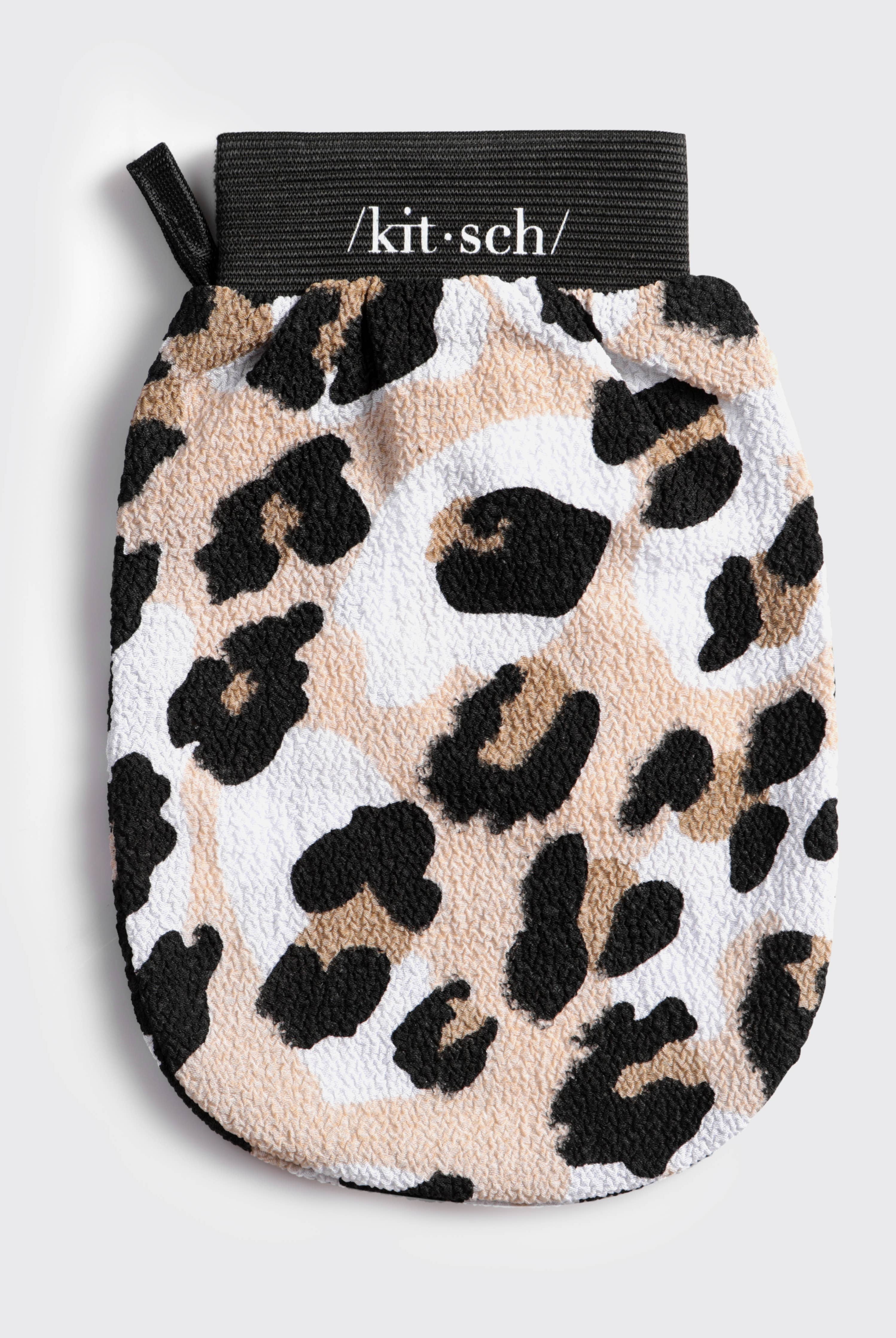 Eco-Friendly Exfoliating Glove - Leopard-Hair Accessories-KITSCH-Anna Kaytes Boutique, Women's Fashion Boutique in Grinnell, Iowa