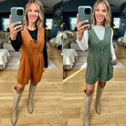 Start With Fall Tie-Front Romper-Wishlist-Anna Kaytes Boutique, Women's Fashion Boutique in Grinnell, Iowa