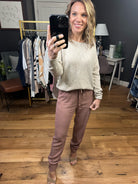 Simple Ways Lightweight Sweater - Light Beige-Sweaters-Be Cool 64088-Anna Kaytes Boutique, Women's Fashion Boutique in Grinnell, Iowa