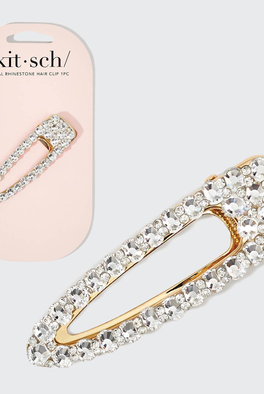 Metal Rhinestone Large Open Shape Hair Clip 1pc - Gold-KITSCH-Anna Kaytes Boutique, Women's Fashion Boutique in Grinnell, Iowa