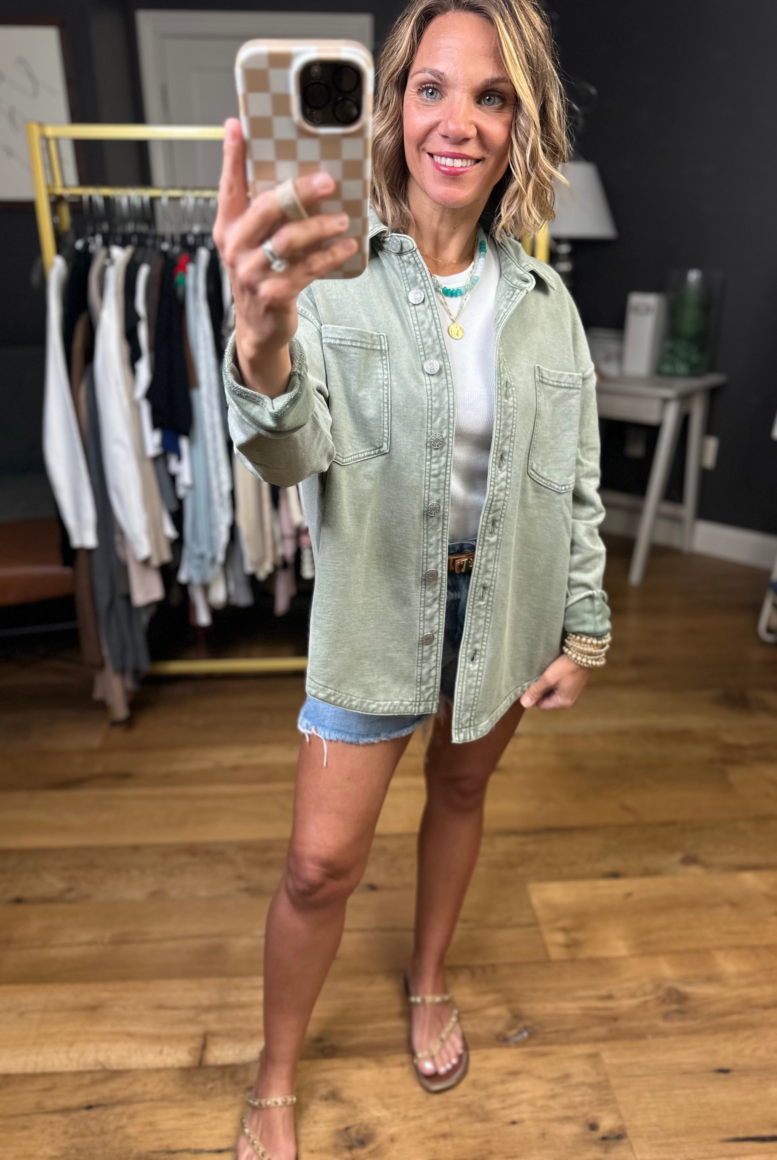 Making Perfect Sense Shacket - Multiple Options-Jackets-Be Cool-Anna Kaytes Boutique, Women's Fashion Boutique in Grinnell, Iowa