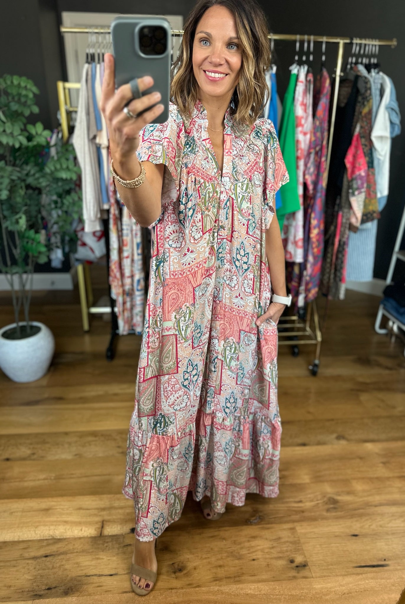 Long Term Love Paisley Maxi-Dresses-Umgee-Anna Kaytes Boutique, Women's Fashion Boutique in Grinnell, Iowa