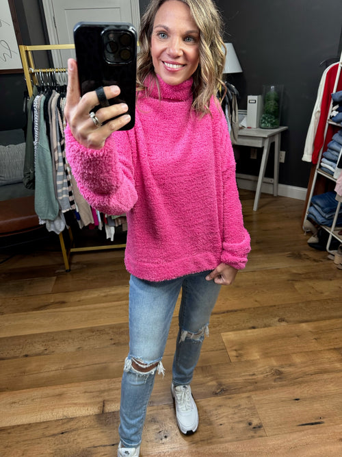 The Tori Popcorn Chenille Turtleneck Sweater - Multiple Options-Very J NT11236-Anna Kaytes Boutique, Women's Fashion Boutique in Grinnell, Iowa