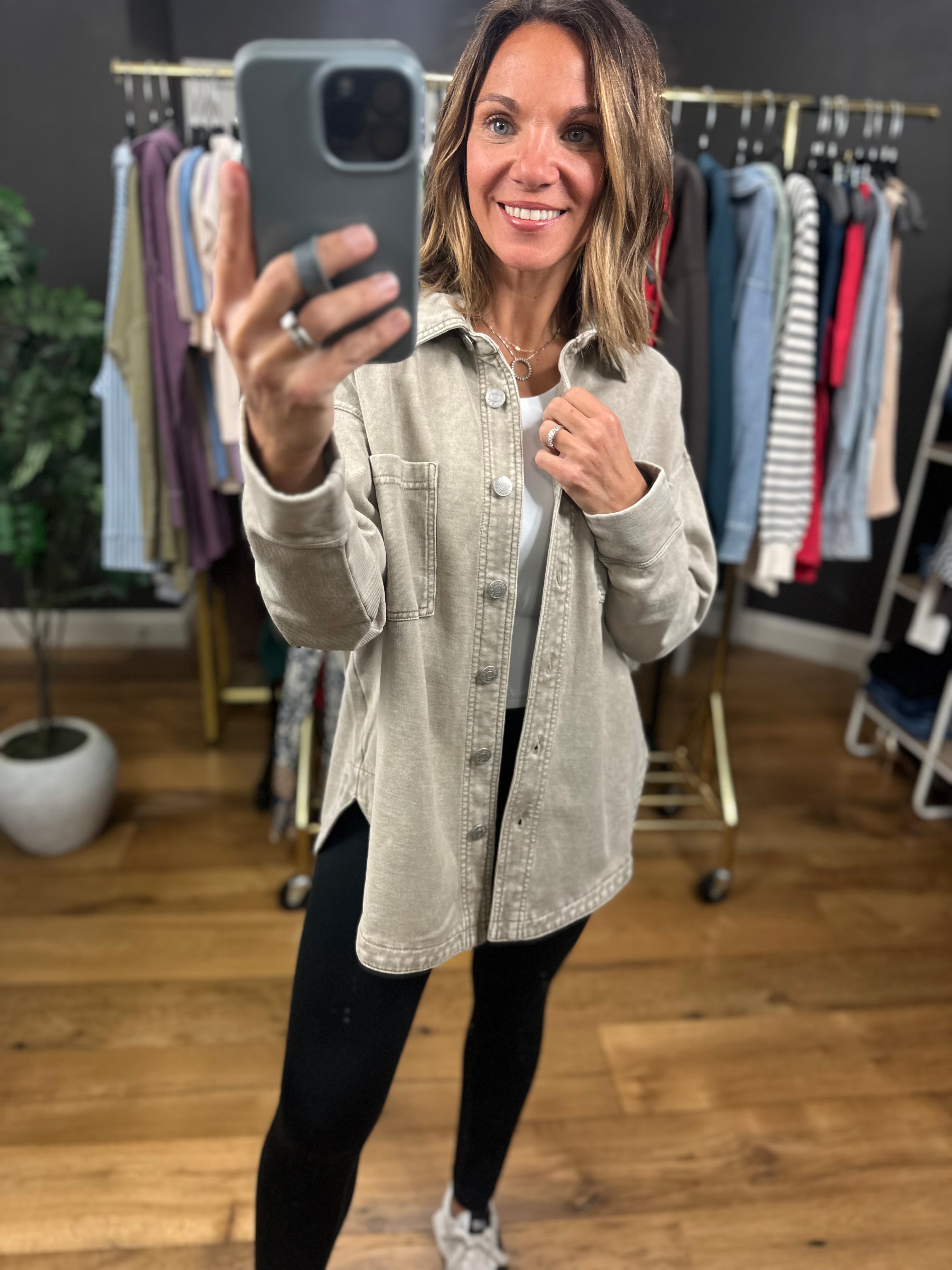 Making Perfect Sense Shacket-Sweaters-Be Cool-Anna Kaytes Boutique, Women's Fashion Boutique in Grinnell, Iowa