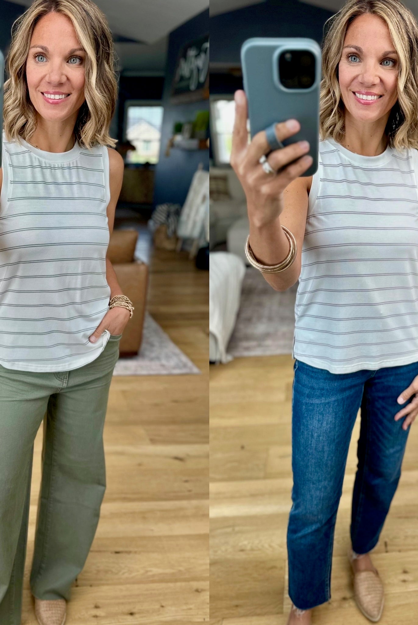 Loved & Layered Striped Tank-Thread & Supply-Anna Kaytes Boutique, Women's Fashion Boutique in Grinnell, Iowa