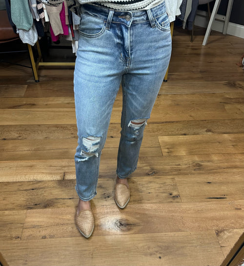 The Kelsey High-Rise Straight Crop Denim-Loveret LV1024-Anna Kaytes Boutique, Women's Fashion Boutique in Grinnell, Iowa