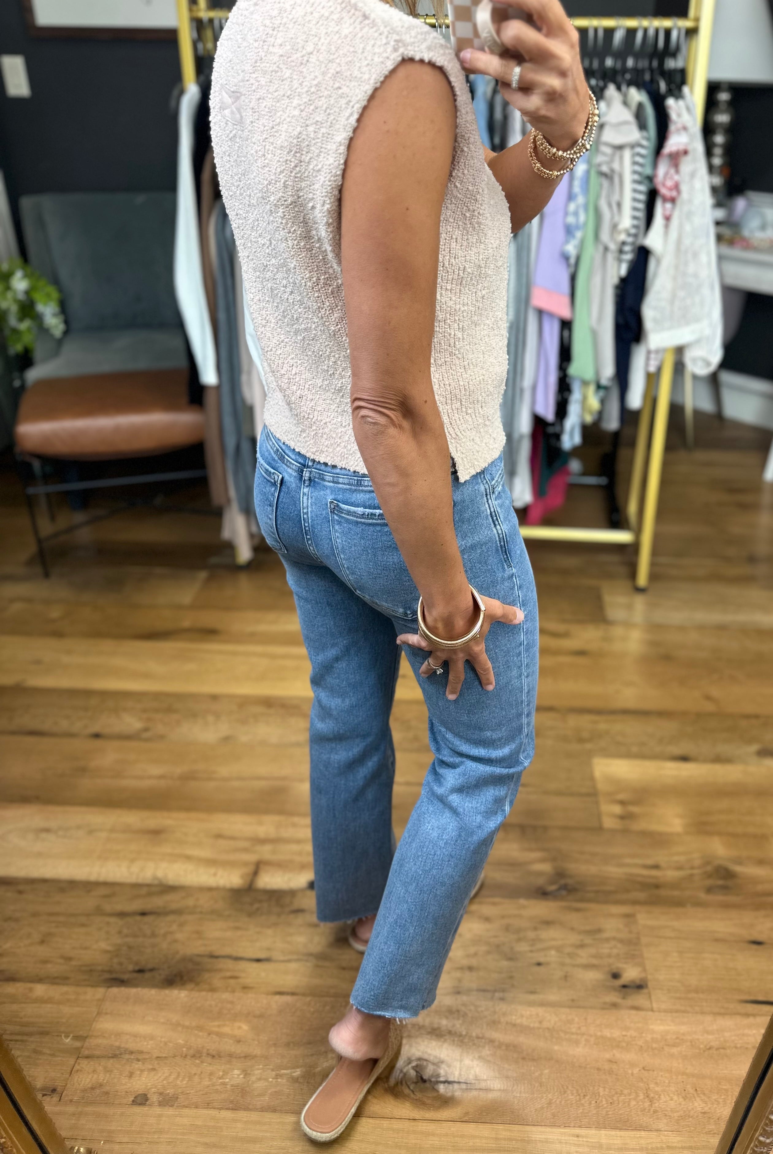 Chase You Down Knit Top - Champagne-La Miel-Anna Kaytes Boutique, Women's Fashion Boutique in Grinnell, Iowa