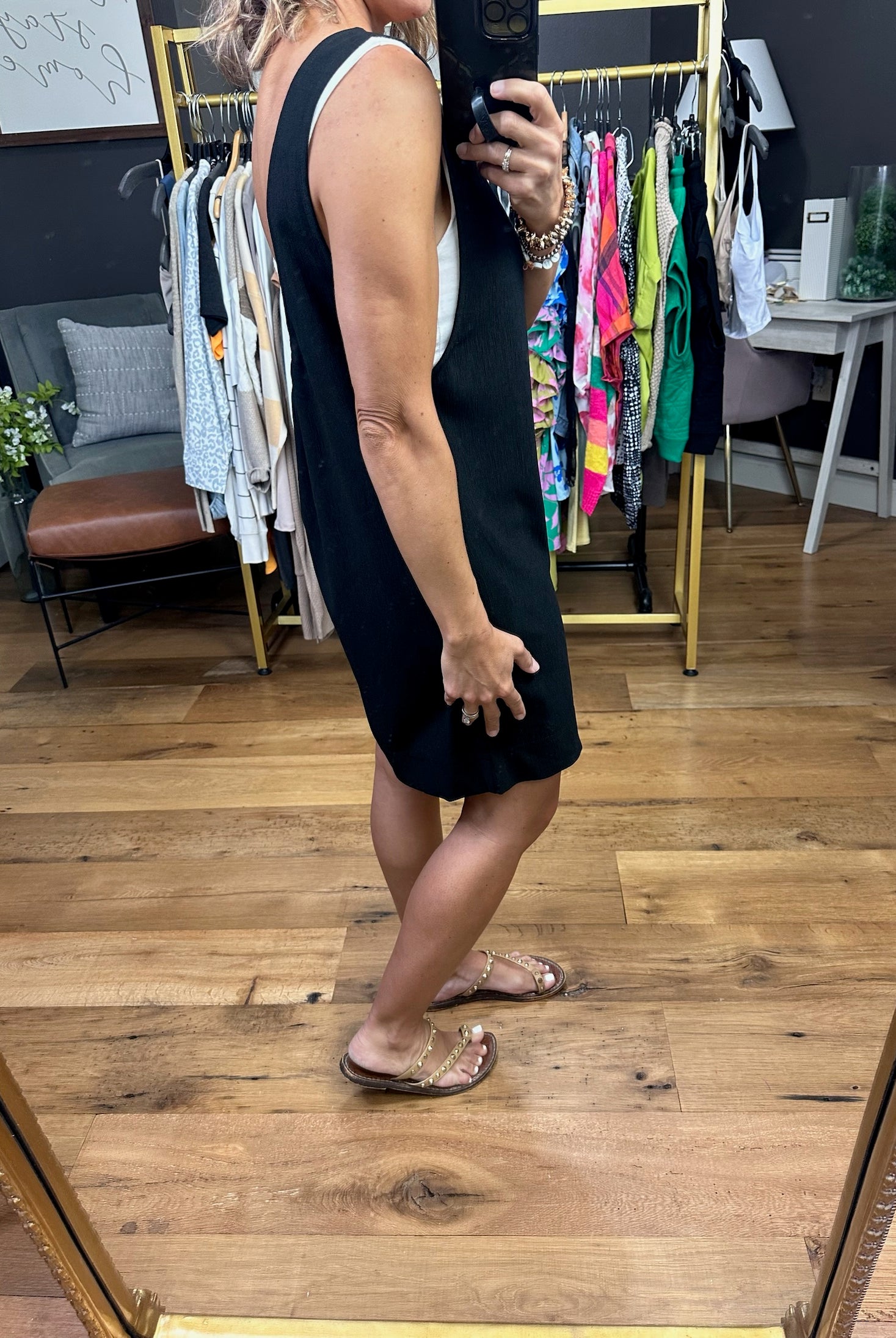 Weekend Recap Pocket Romper - Black-Rompers-Jodifl-Anna Kaytes Boutique, Women's Fashion Boutique in Grinnell, Iowa