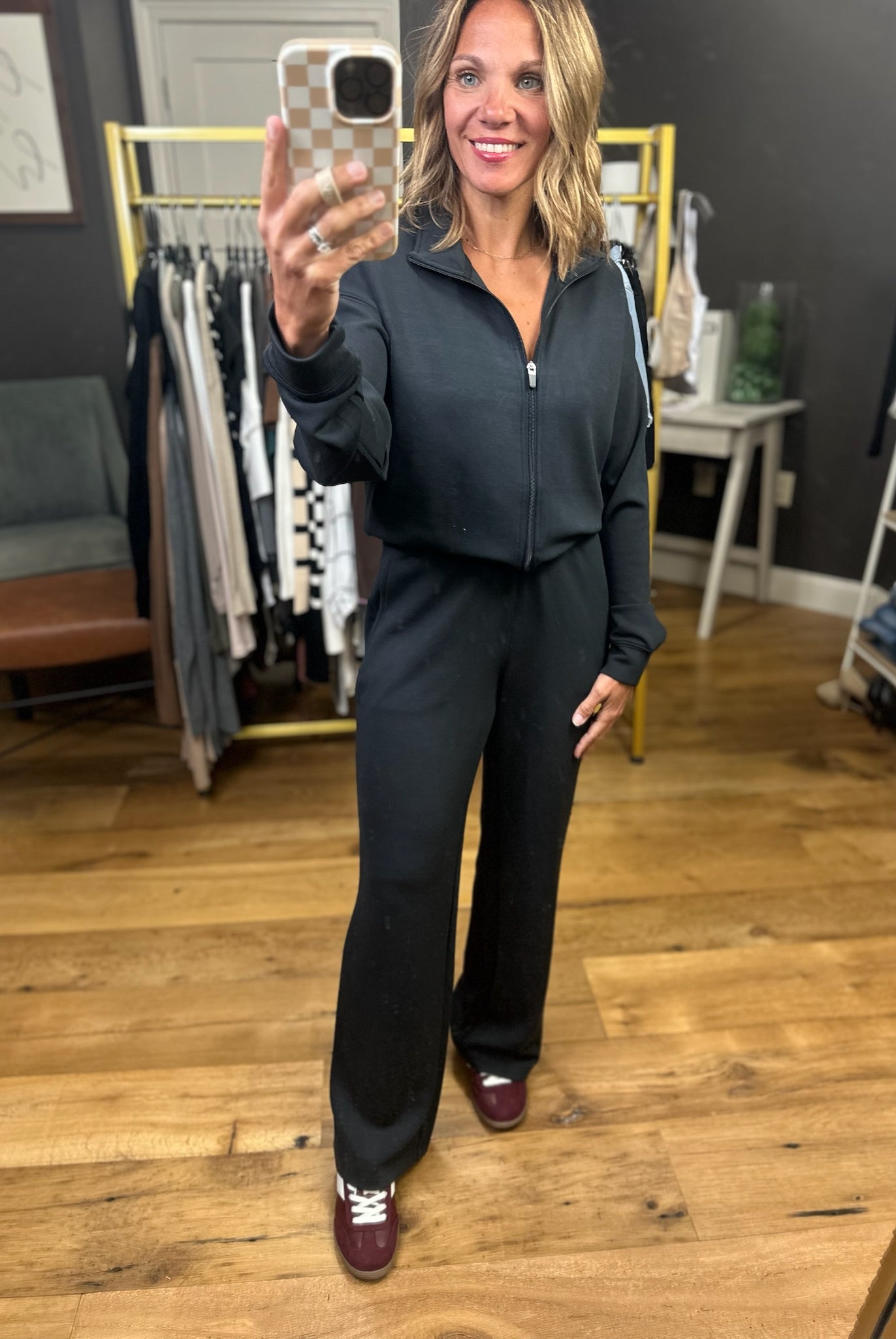 On The Move Wide-Leg Jumpsuit - Black-Thread & Supply-Anna Kaytes Boutique, Women's Fashion Boutique in Grinnell, Iowa