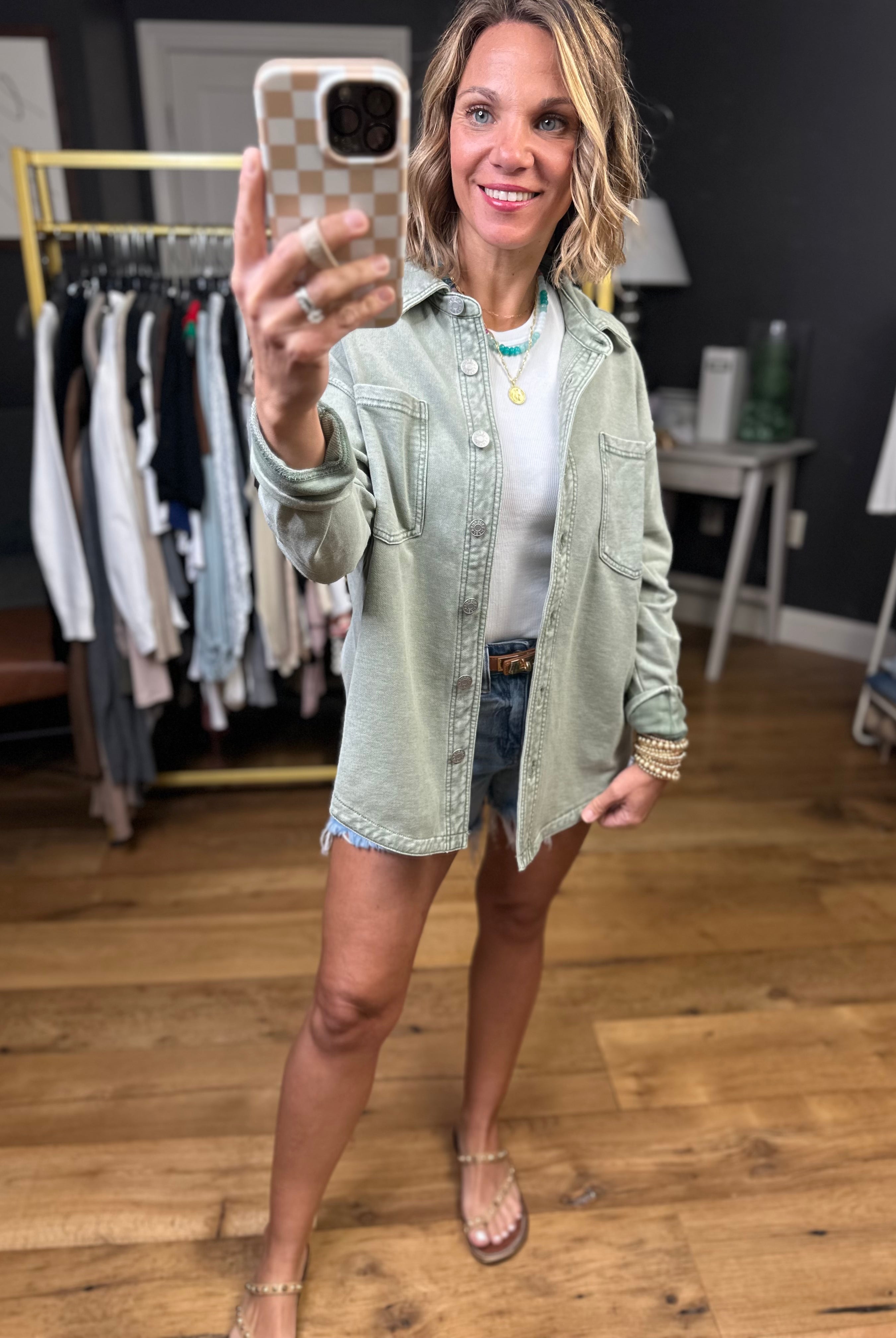 Making Perfect Sense Shacket - Multiple Options-Jackets-Be Cool-Anna Kaytes Boutique, Women's Fashion Boutique in Grinnell, Iowa