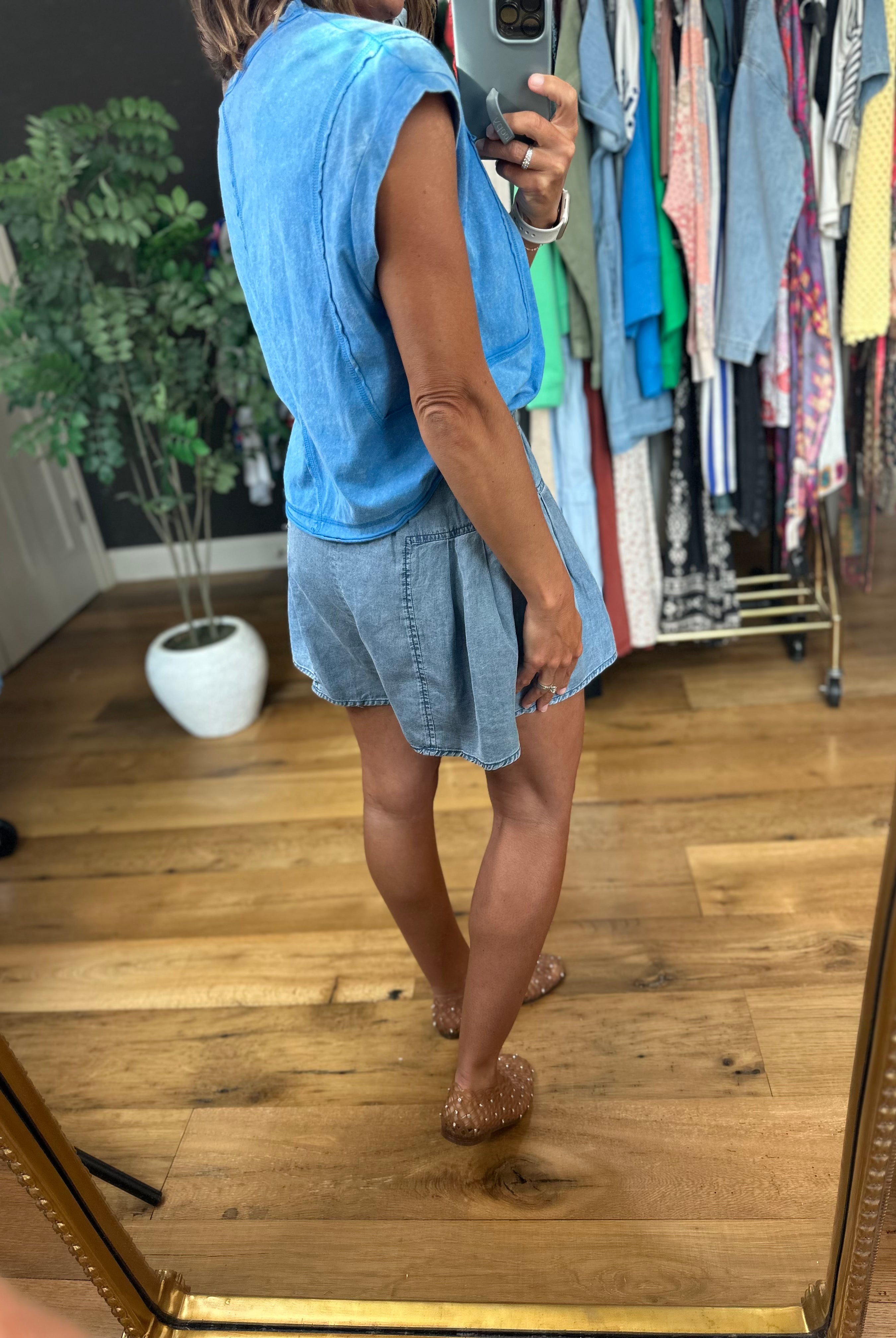 The Madison 2.0 High-Waisted Shorts-Shorts-Doe & Rae-Anna Kaytes Boutique, Women's Fashion Boutique in Grinnell, Iowa