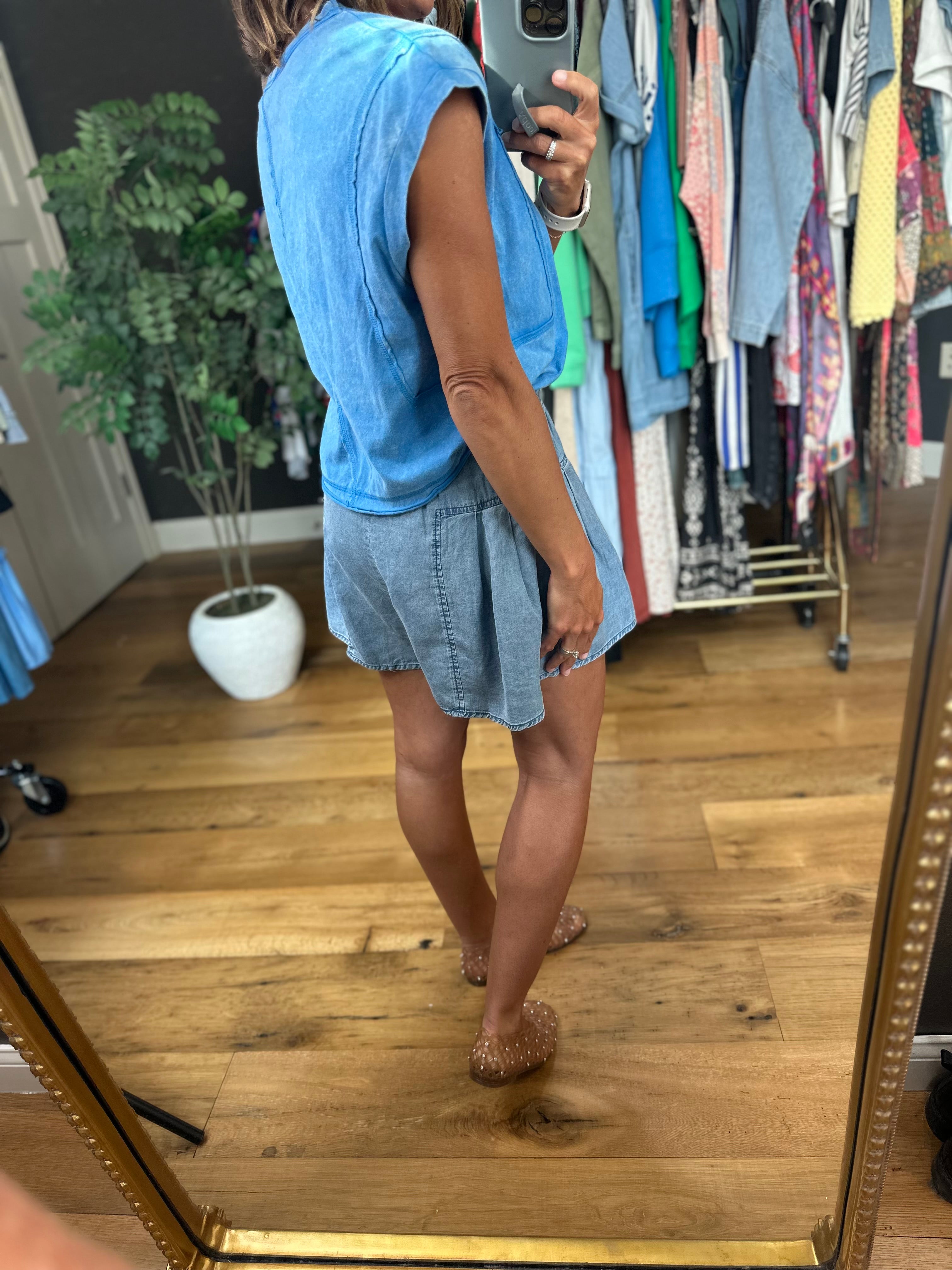 The Madison 2.0 High-Waisted Shorts-Shorts-Doe & Rae-Anna Kaytes Boutique, Women's Fashion Boutique in Grinnell, Iowa