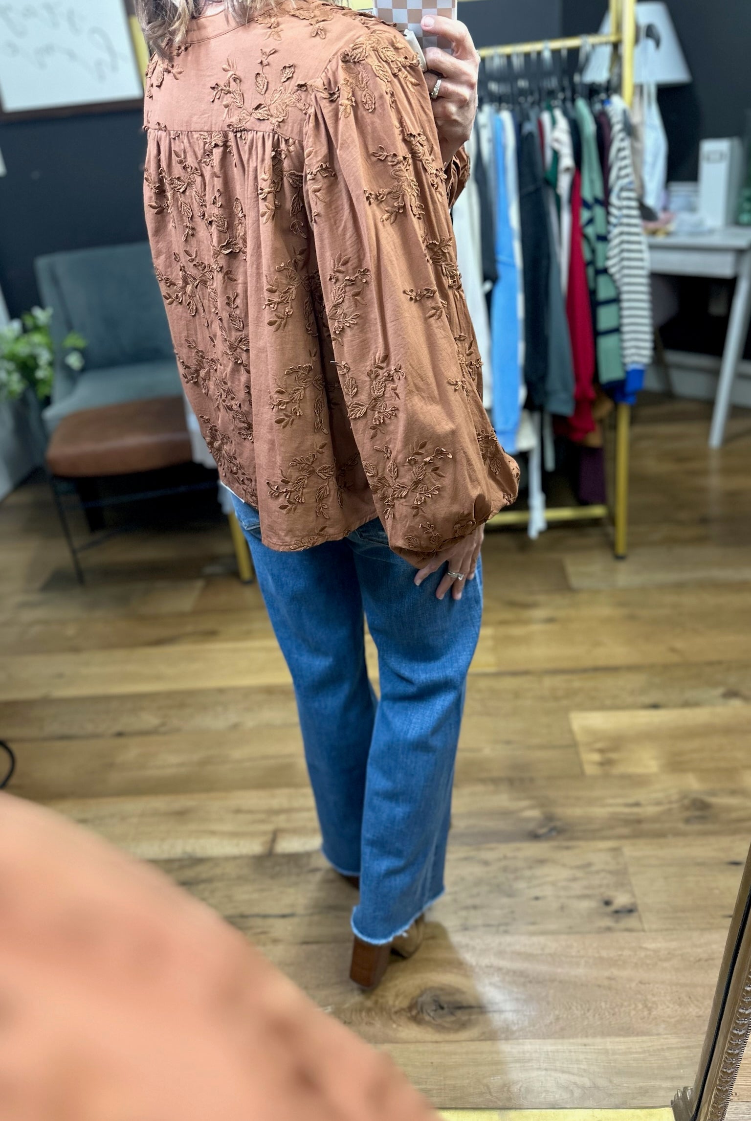 Thanking You Embroidery Detail Top - Multiple Options-Entro-Anna Kaytes Boutique, Women's Fashion Boutique in Grinnell, Iowa