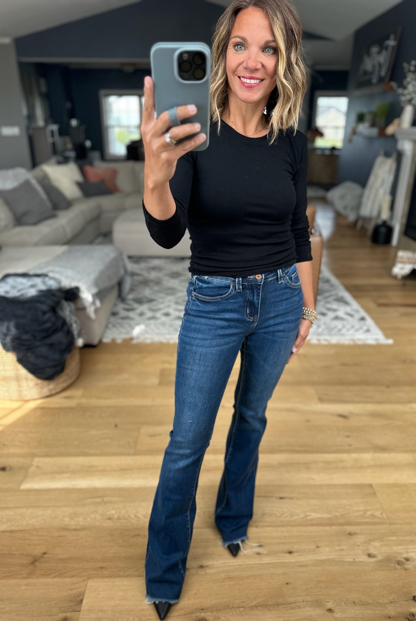 The Tara Mid-Rise Flare Denim-Vervet-Anna Kaytes Boutique, Women's Fashion Boutique in Grinnell, Iowa