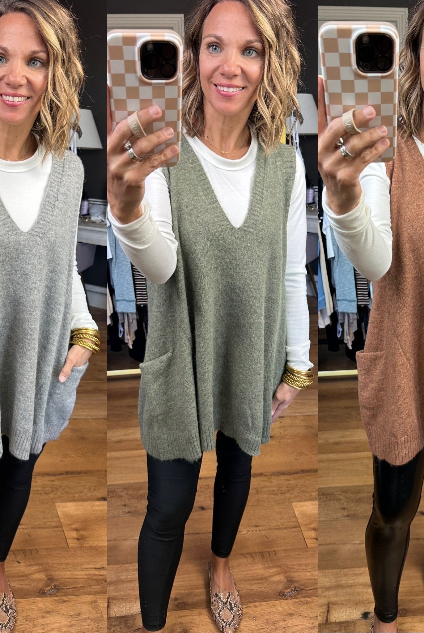 Learn To Love V-Neck Sweater Vest - Multiple Options-Vests-Be Cool-Anna Kaytes Boutique, Women's Fashion Boutique in Grinnell, Iowa
