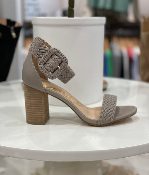 The Bridget Braided Heel - Grey-Shoes-Ccocci- Bridget-Anna Kaytes Boutique, Women's Fashion Boutique in Grinnell, Iowa